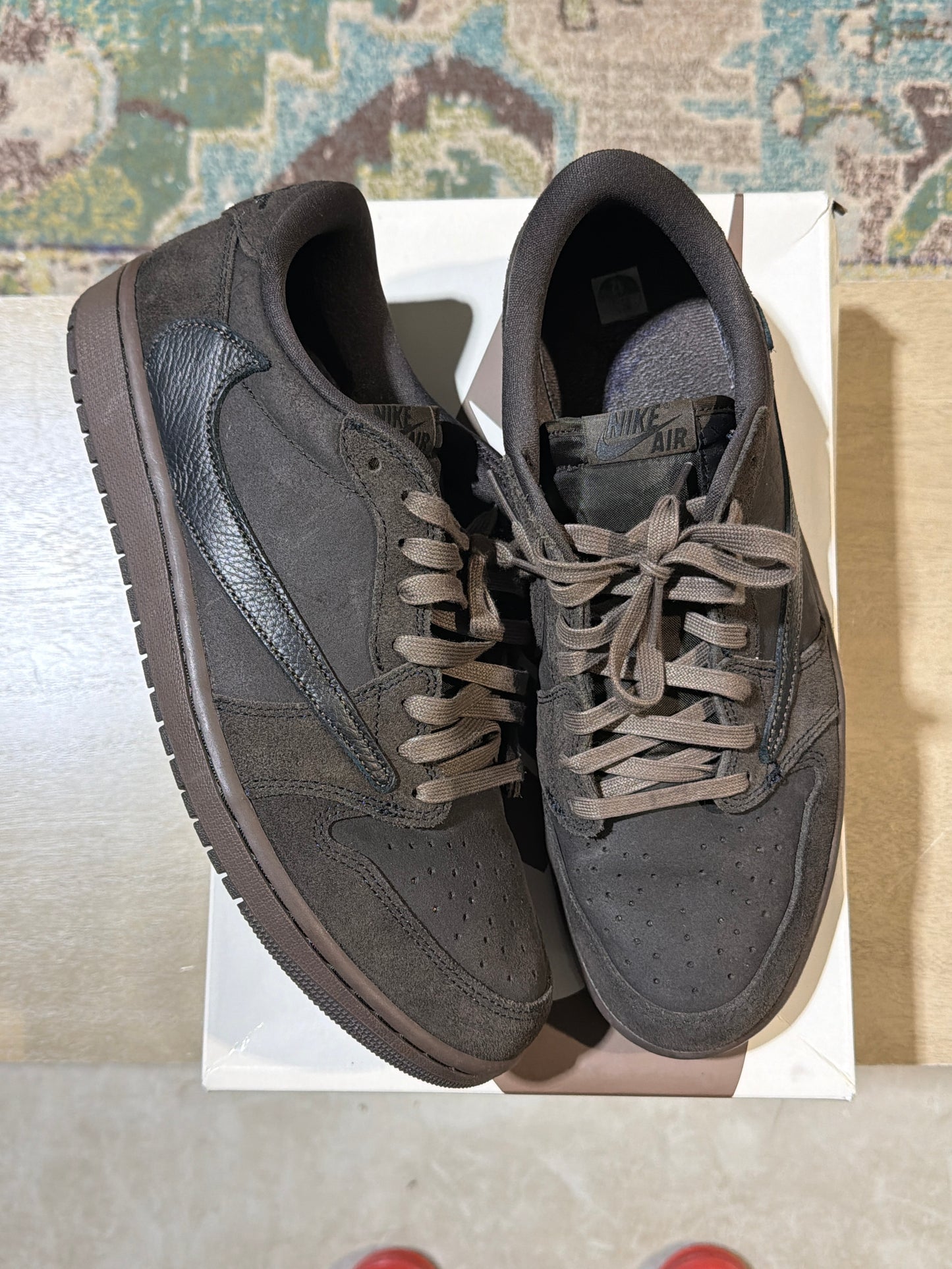 Jordan 1 Travis Velvet Brown Used Sz 12