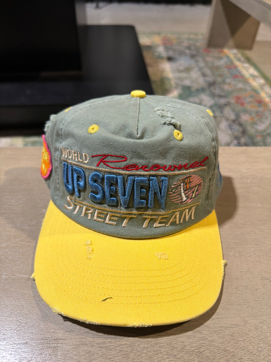 Up 7 Skate Green Bean Snapback