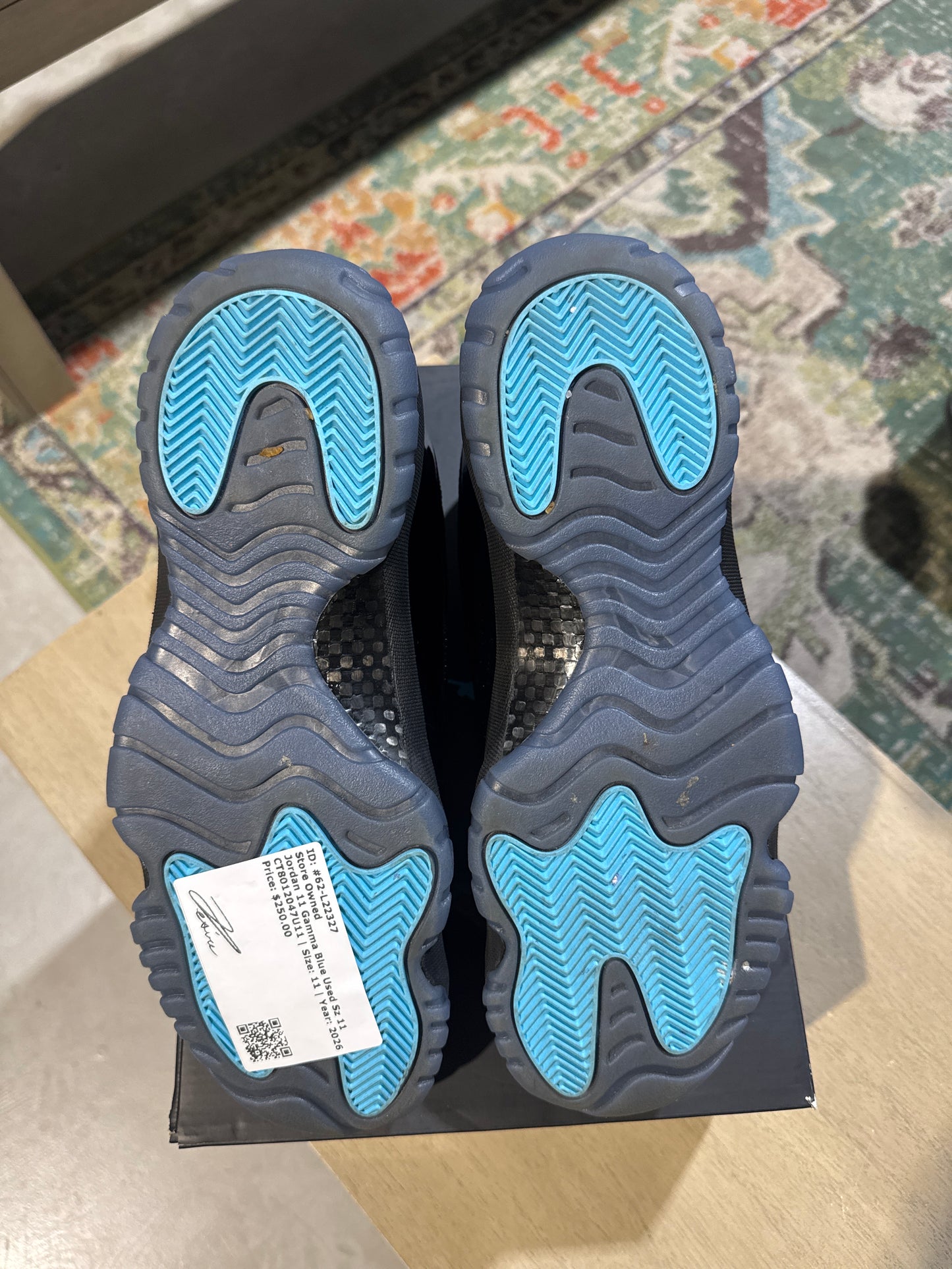 Jordan 11 Gamma Blue Used Sz 11