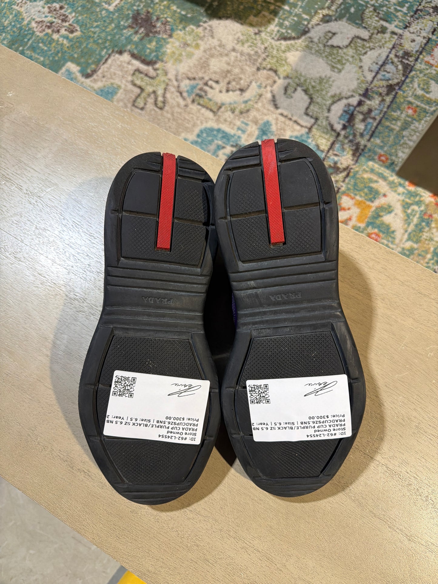 PRADA CUP PURPLE/BLACK SZ 6.5 NB