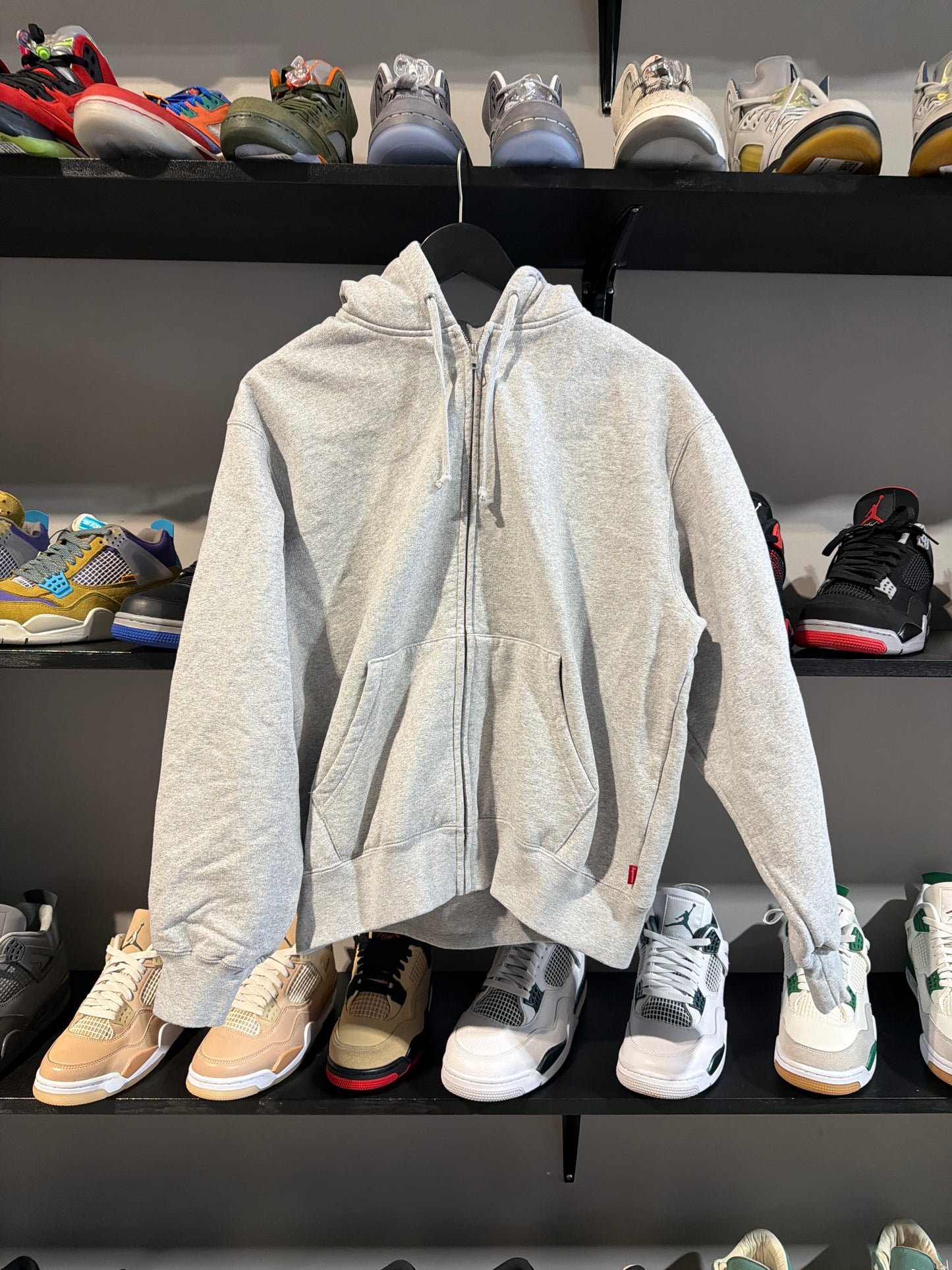 Supreme Cut Out Zipup Grey/Black
