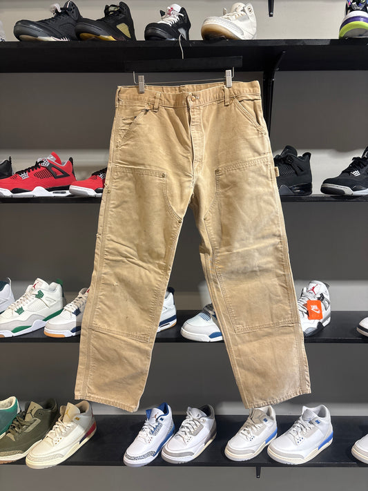 Vintage Carhartt Khaki Double Knees sz 32