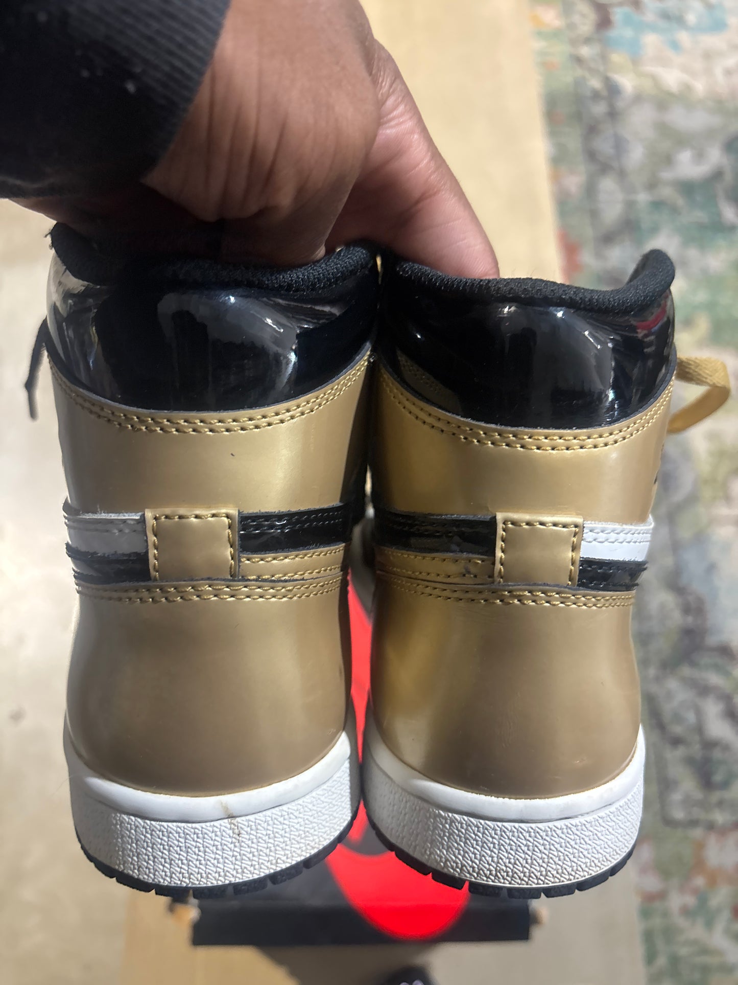 Jordan 1 Gold Toe Used Sz 5