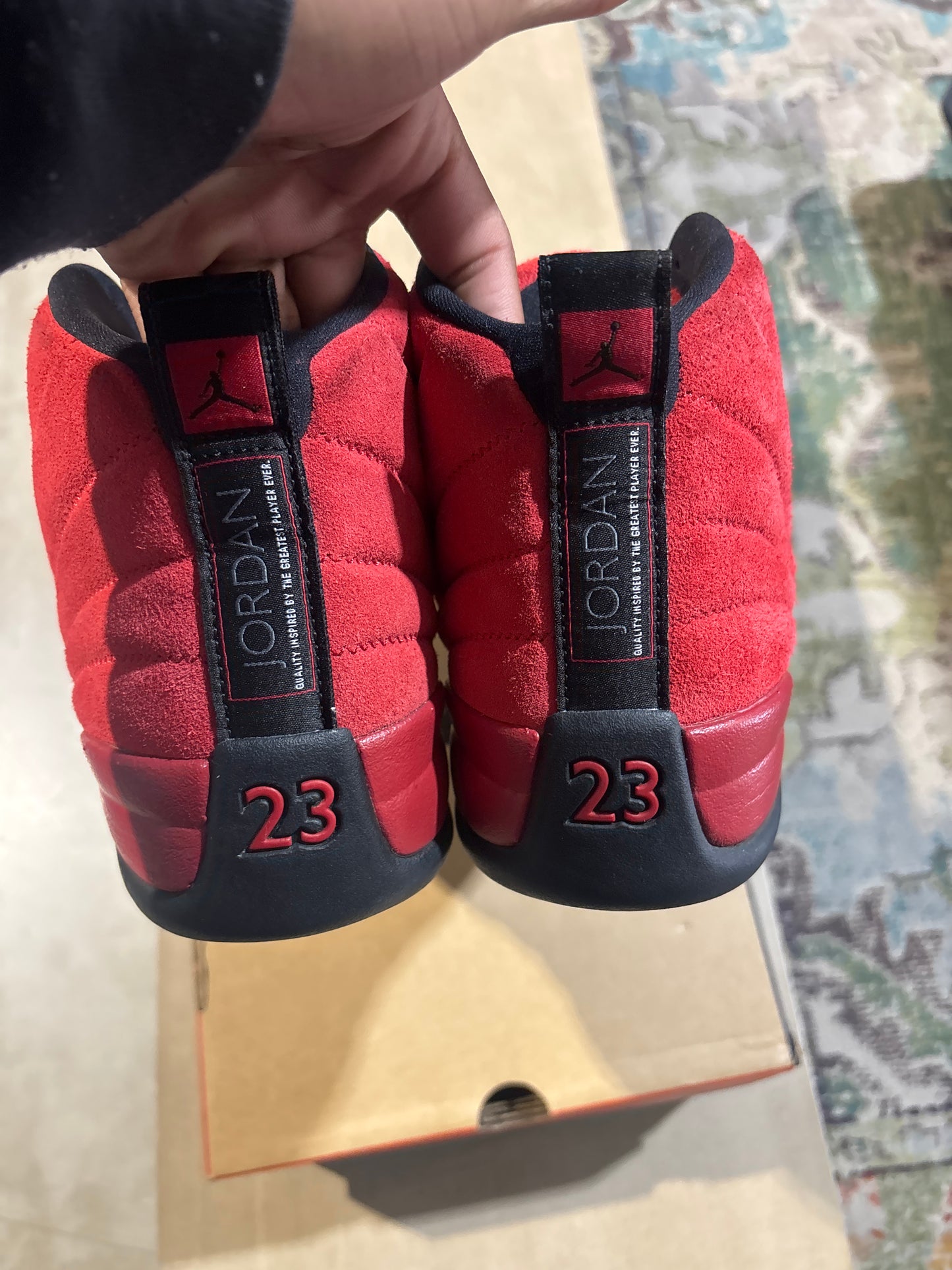 Jordan 12 Reverse Flu Game Used Sz 11