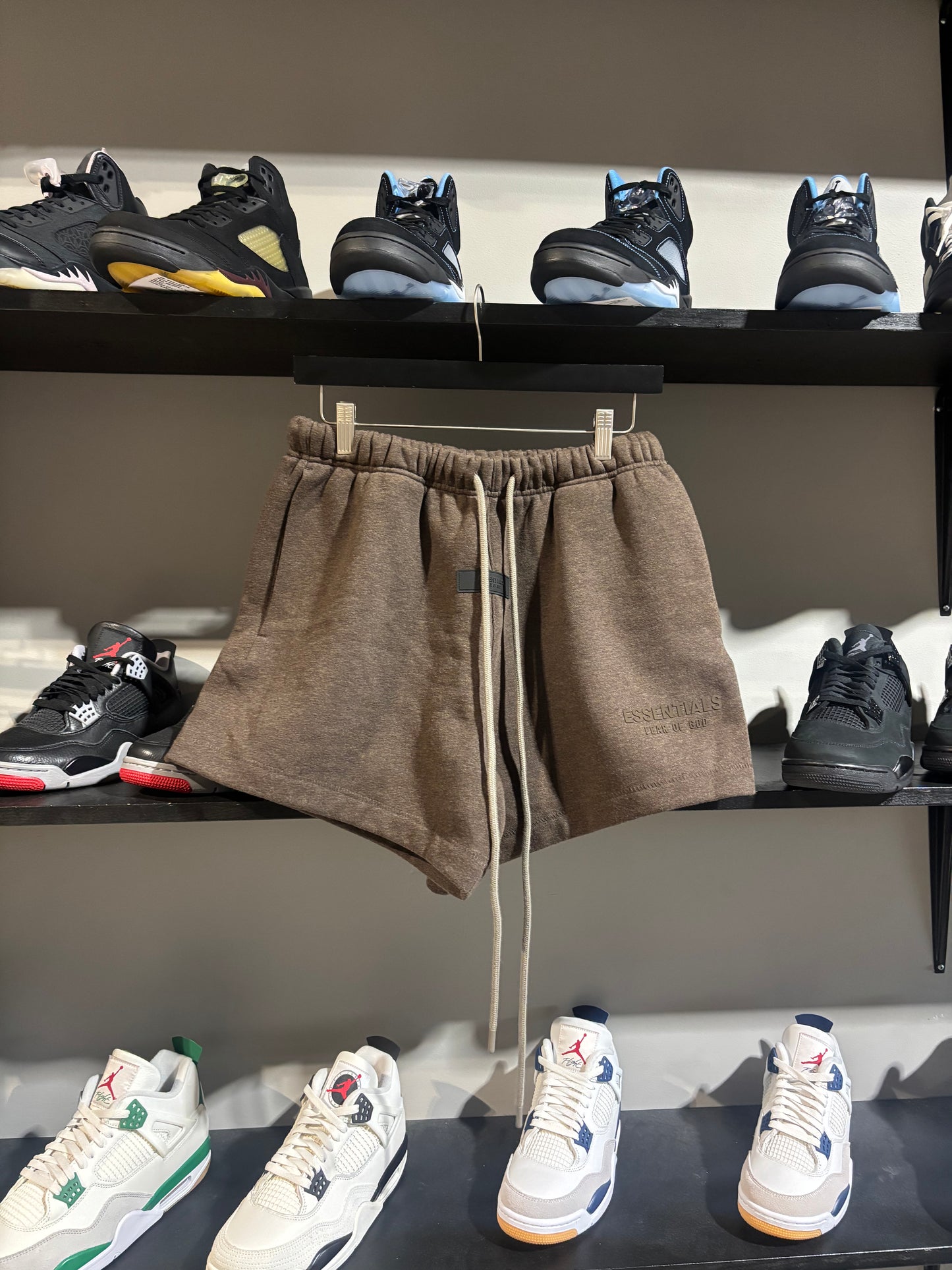 Fear Of God Essentials Dark Brown Shorts