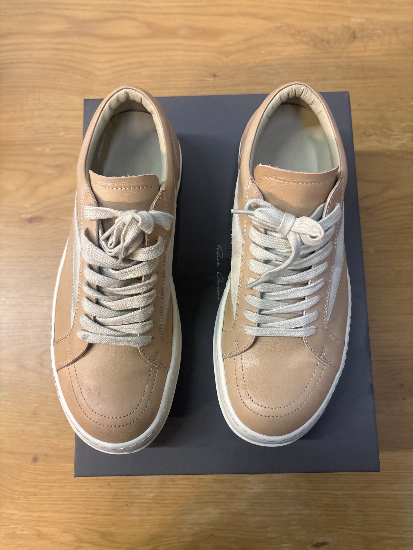 Rick vintage leather yellow/white used sz 8.5