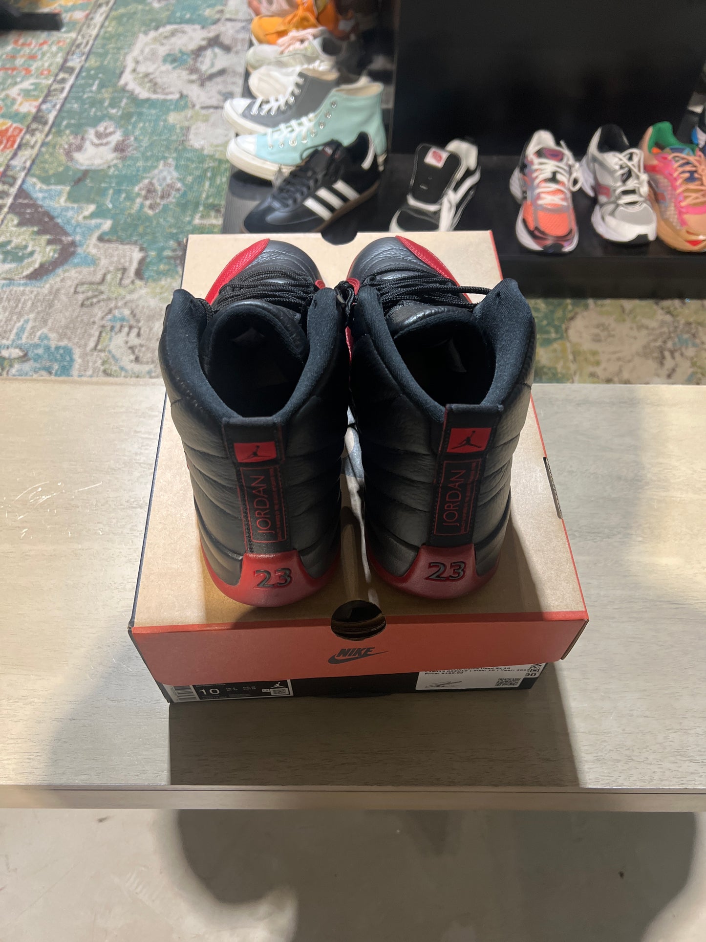 Jordan 12 Flu Game Used Sz 10