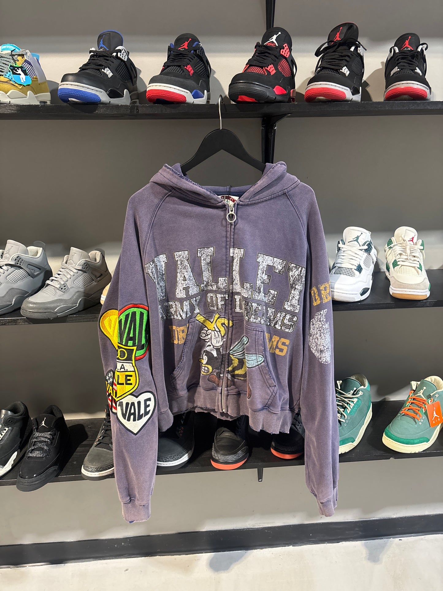 Vale Bee Valley Dreams Purple Zipup Sz XL