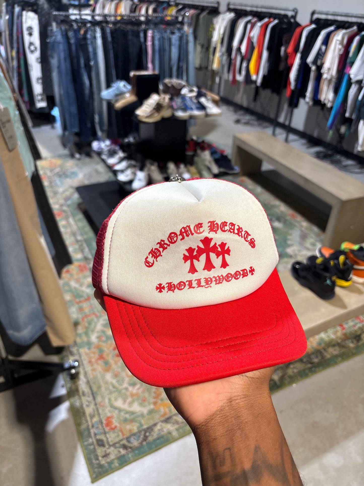 Chrome Hearts King Taco Trucker Red/White