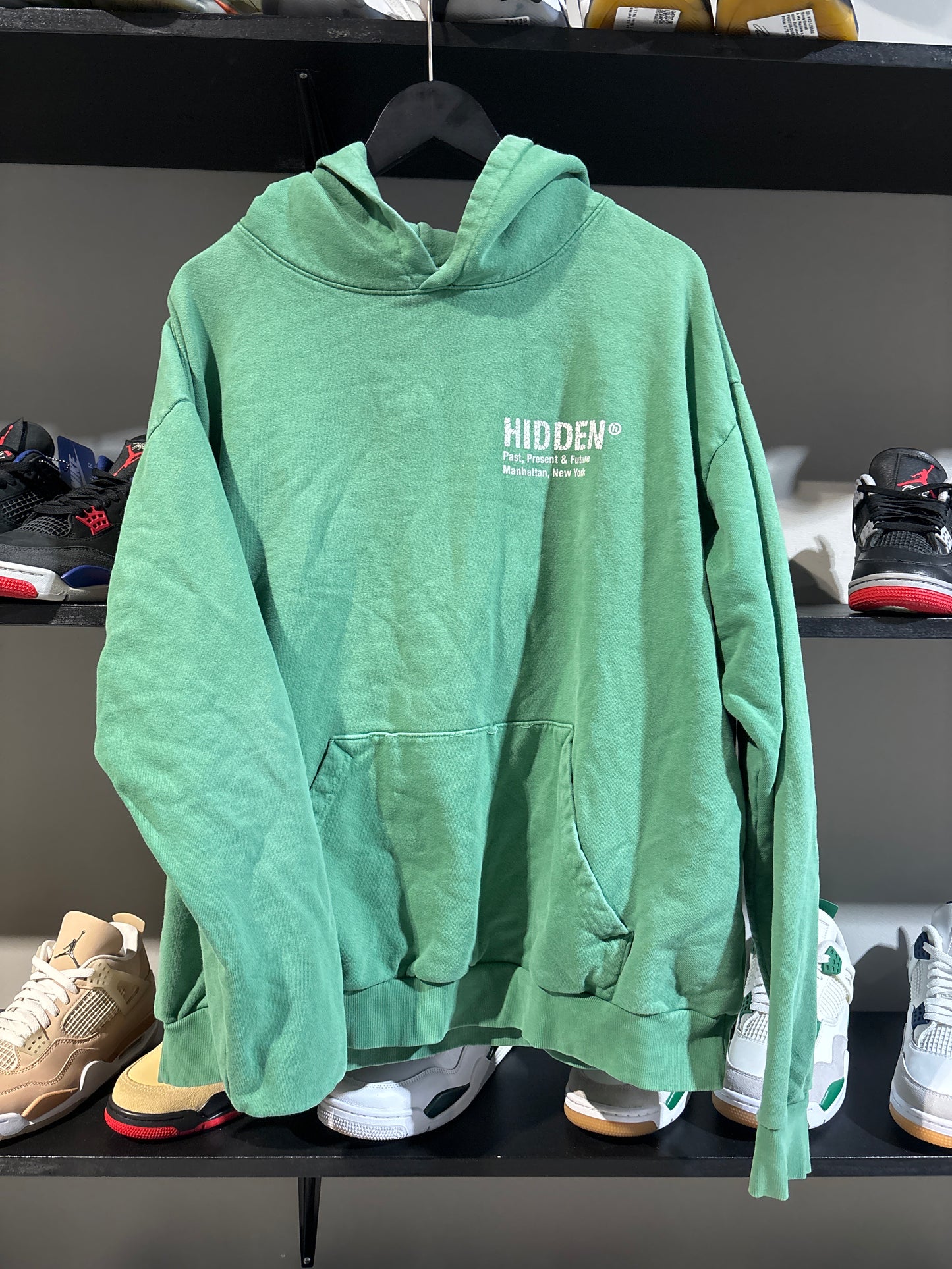 Hidden NY Green White Cloud Hoodie