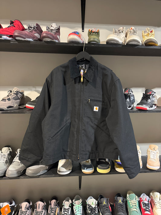 Carhartt black flannel lined jacket