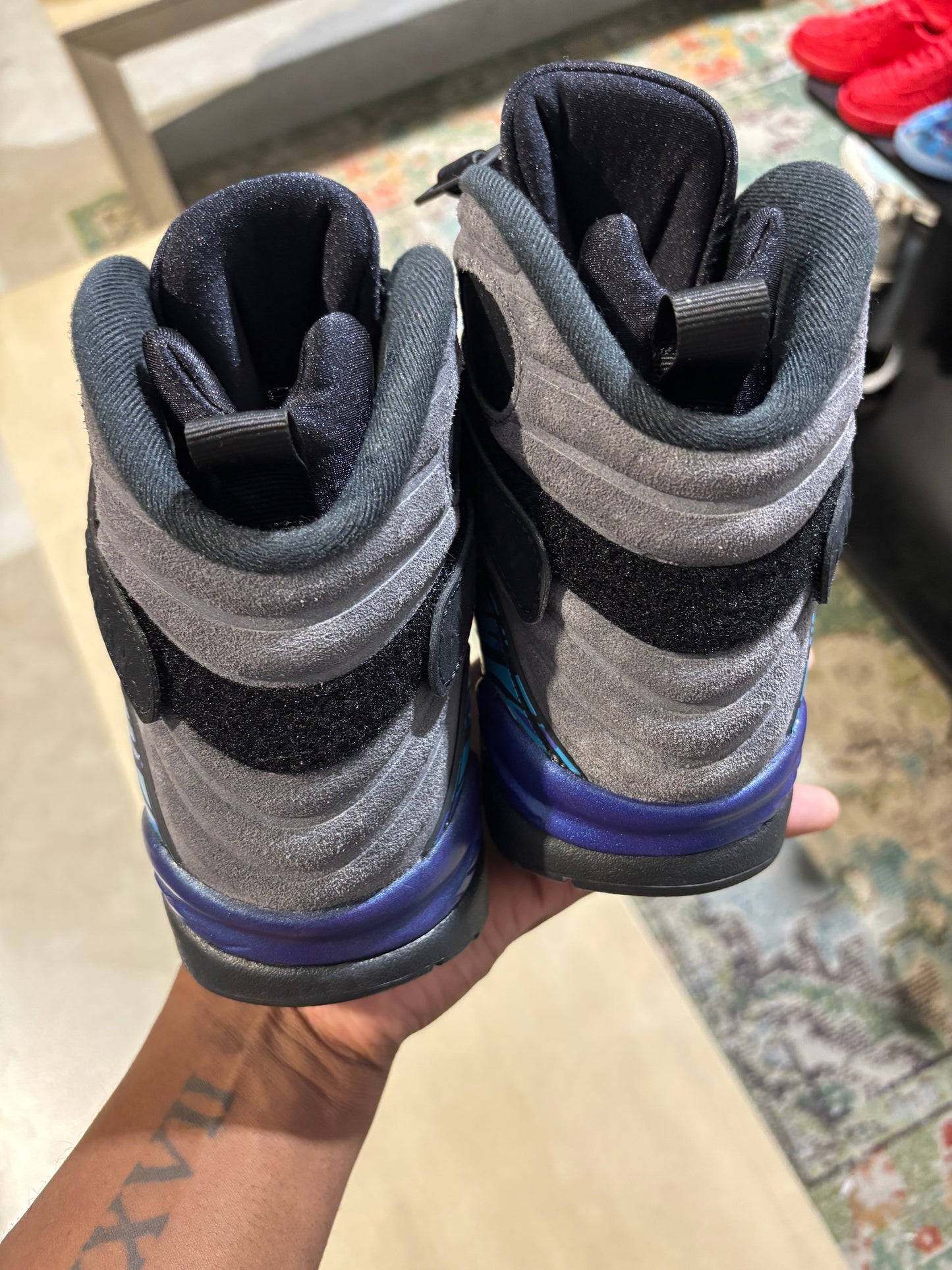Jordan 8 Aqua Used Sz 9 NB