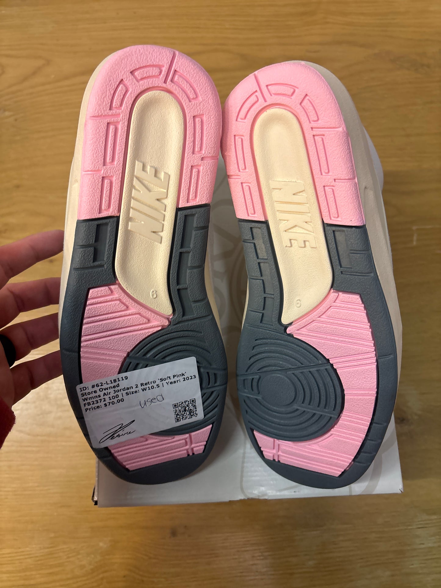 Jordan 2 Wmns Soft Pink Sz 10.5W