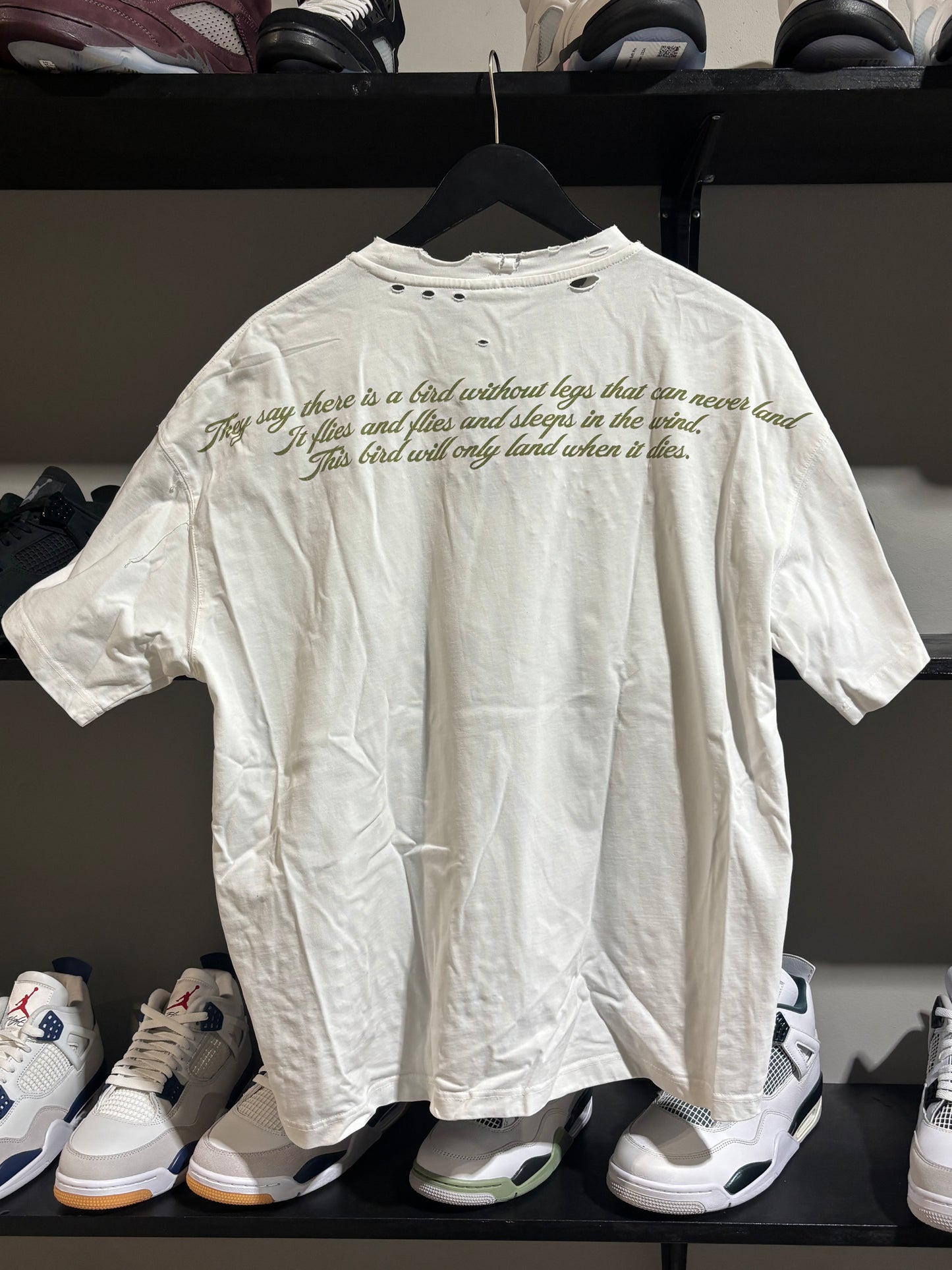 Vale Red and White Blind Fold Tee