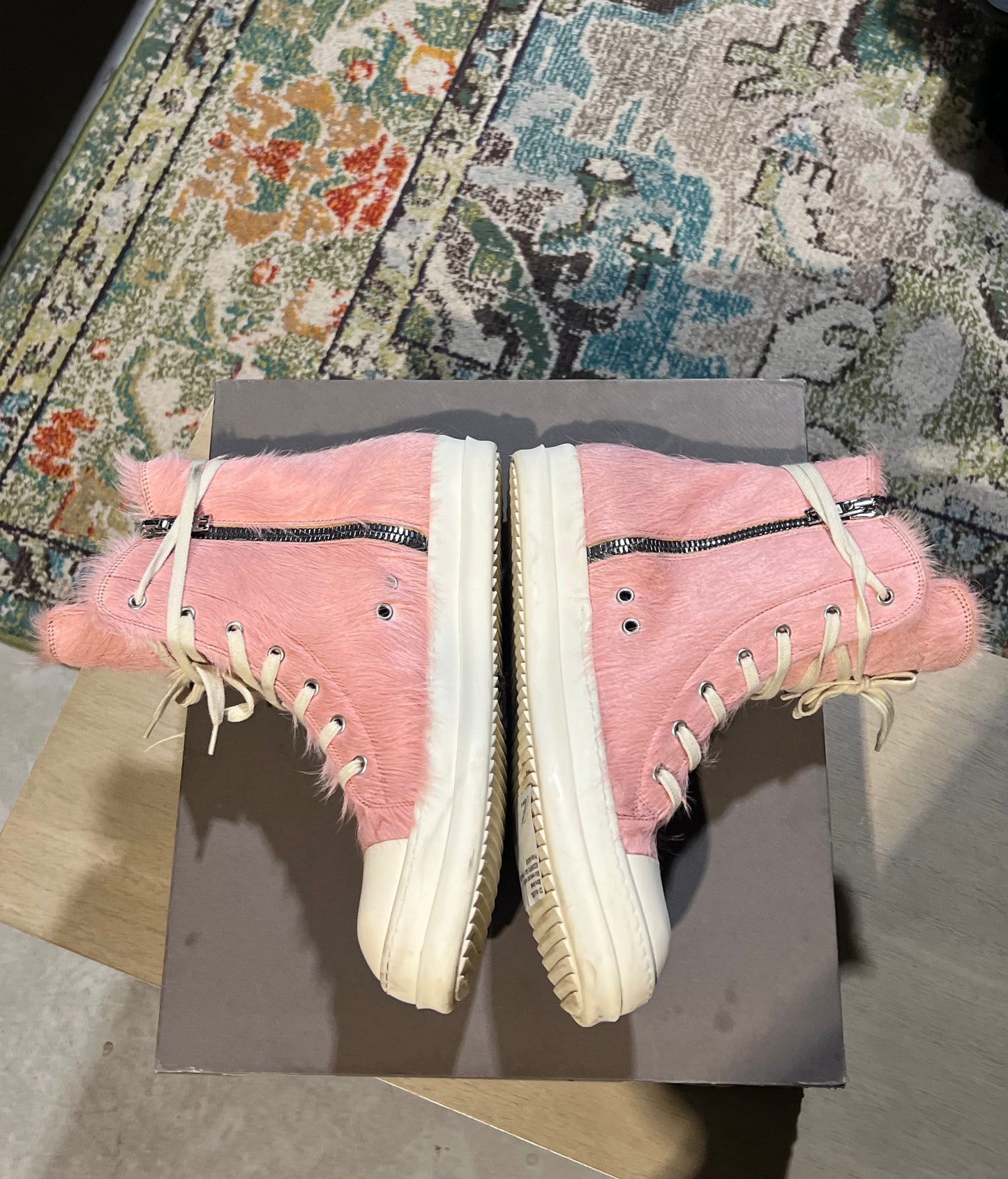Rick owens pony hair pink