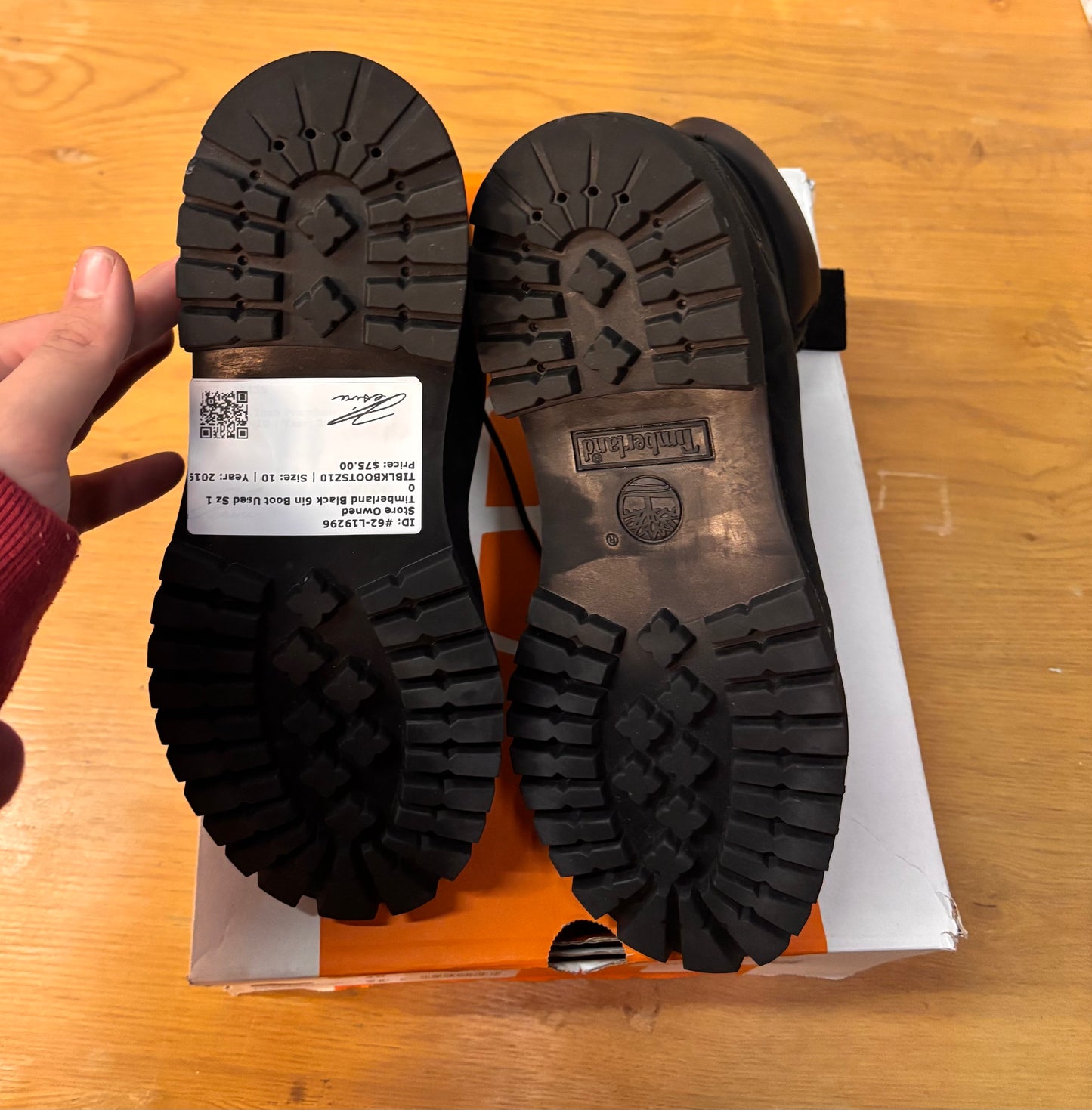 Timberland Black 6in Boot Used Sz 10