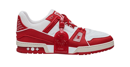 LV X Virgil red white trainer sneakers