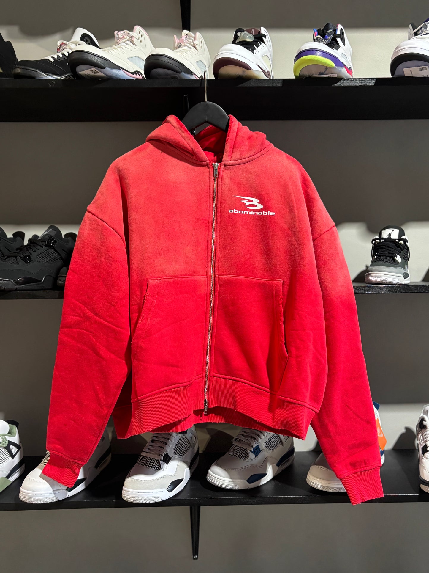 Abominable B Logo Red Zipup