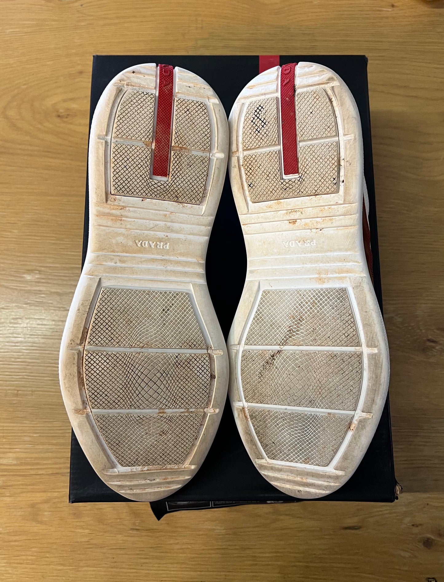 Prada Americas Cup White Red Used