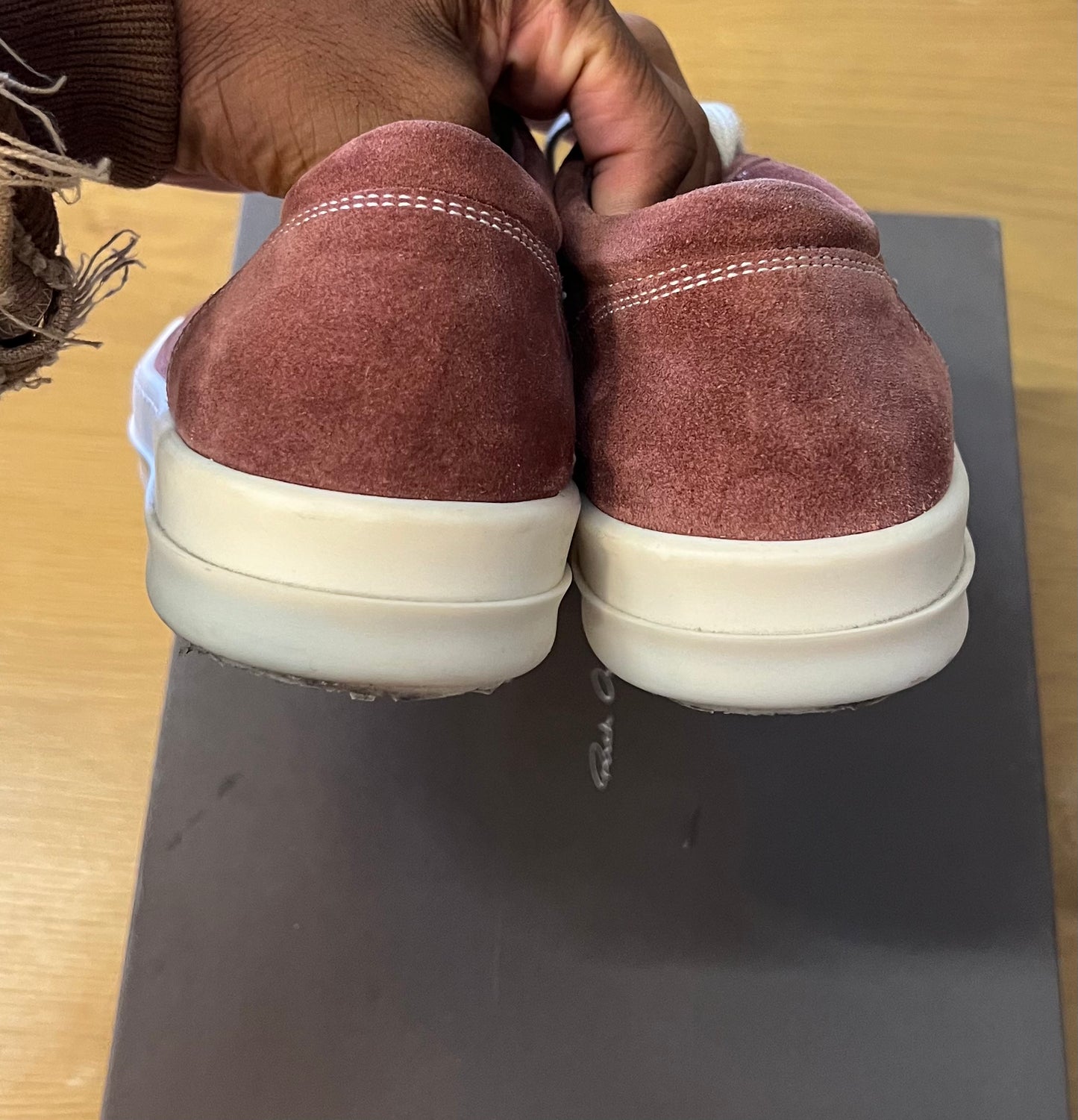Rick Owens Wmns Lido Vintage Low Dusty Pink Used (7M)