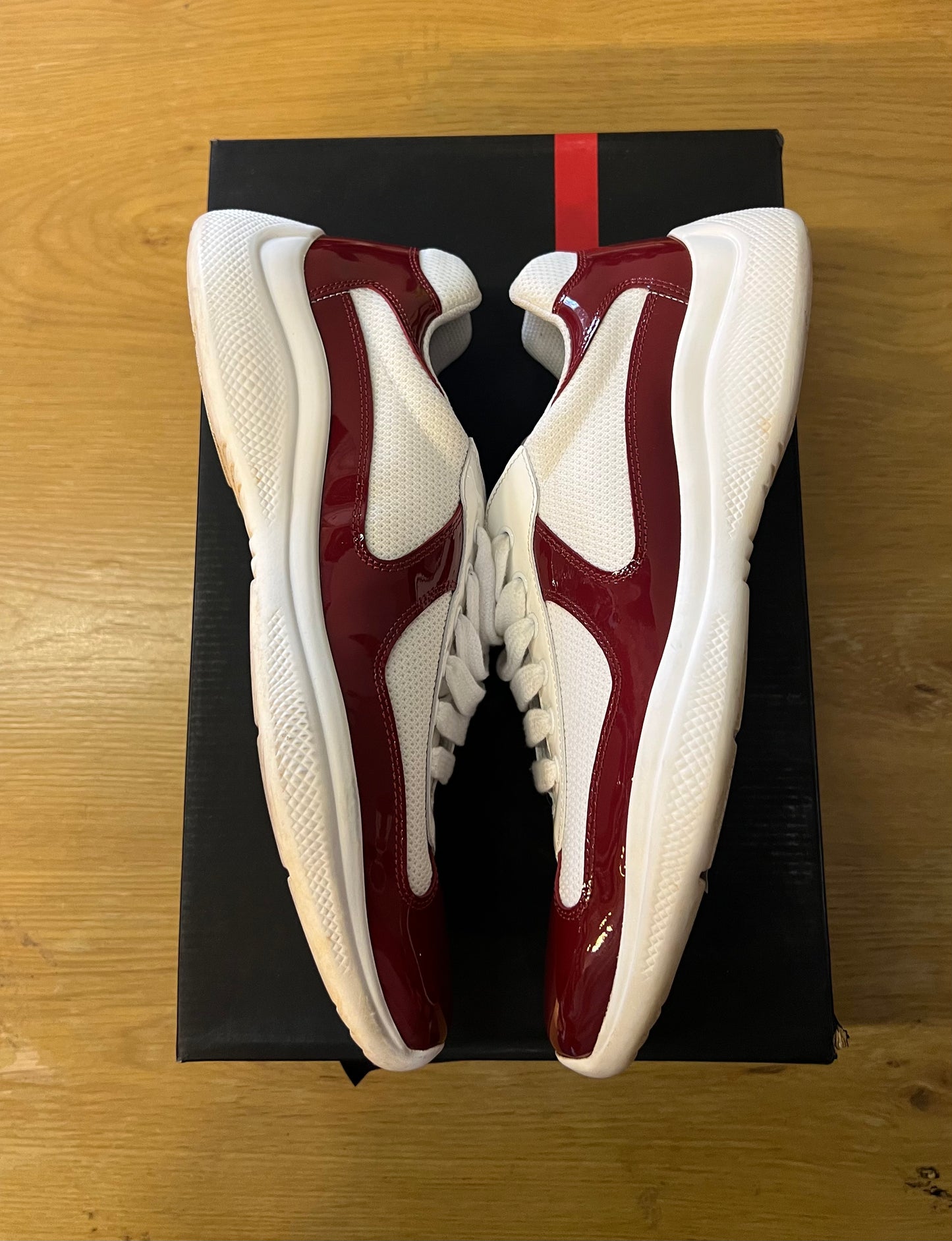 Prada Americas Cup White Red Used