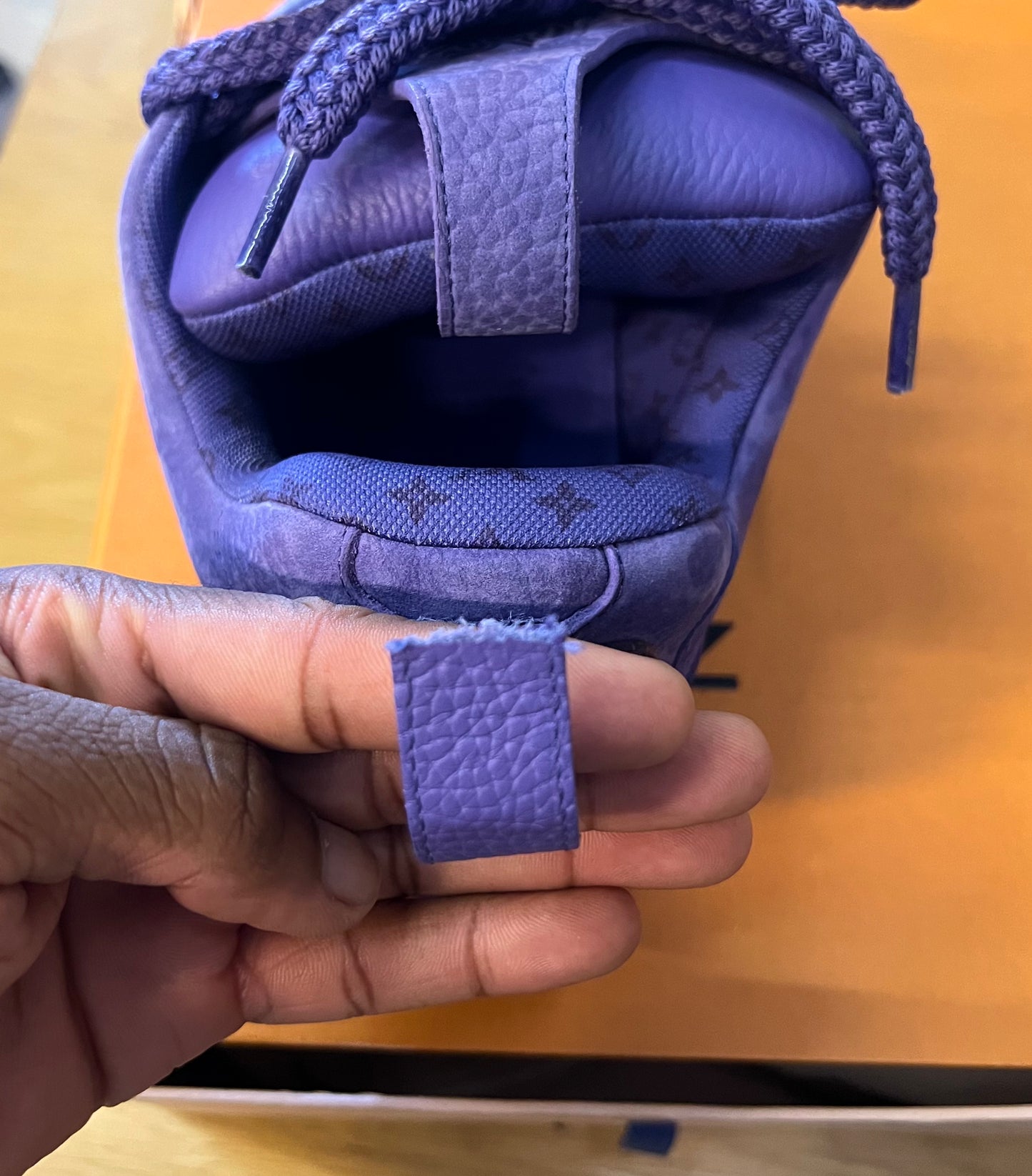 LV SKate Sneaker Purple/Purple Used
