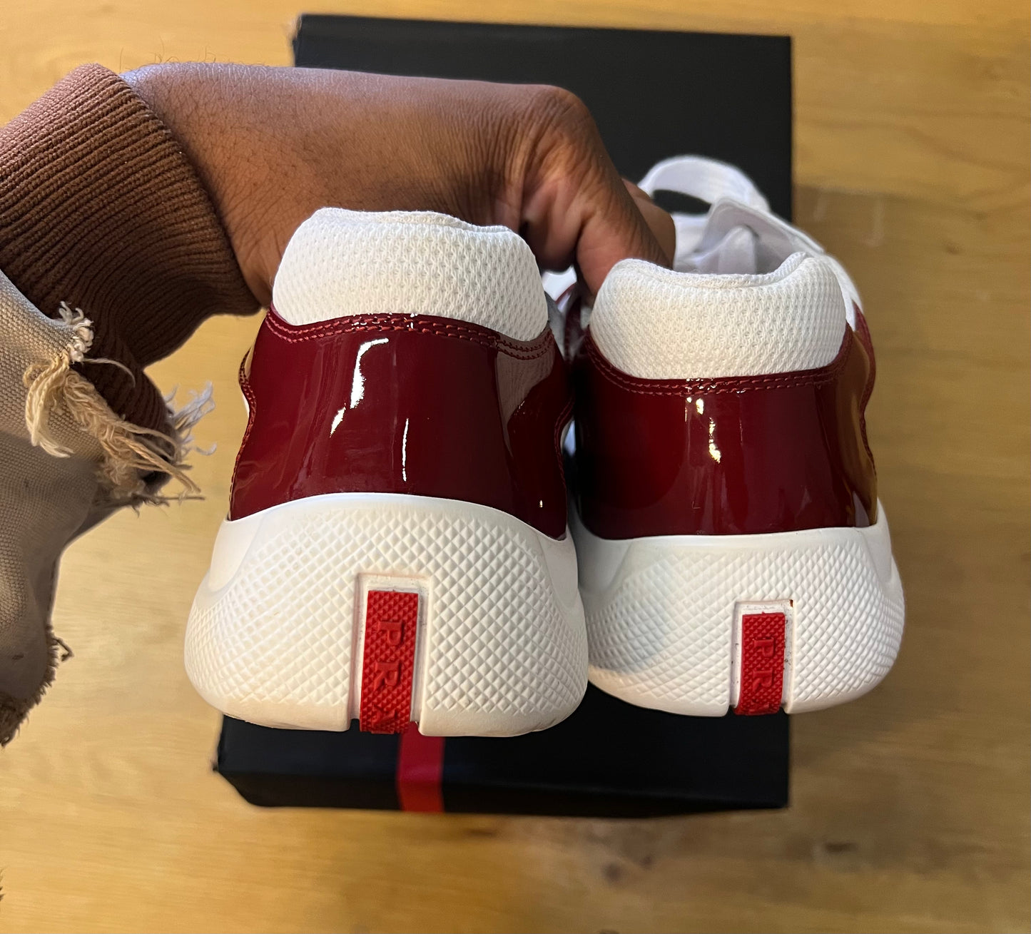 Prada Americas Cup White Red Used