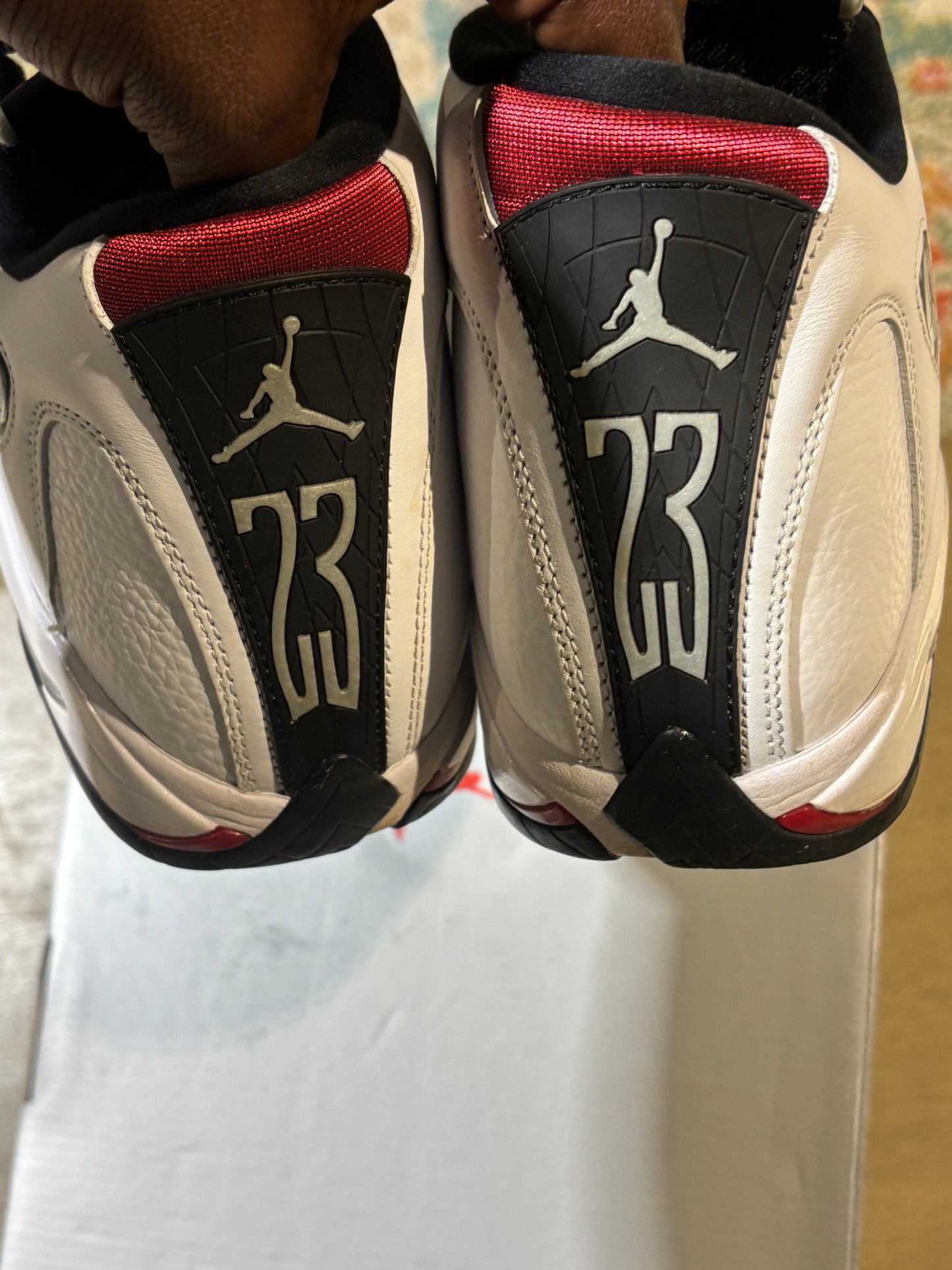 Jordan 14 Black Toe Used Sz 9