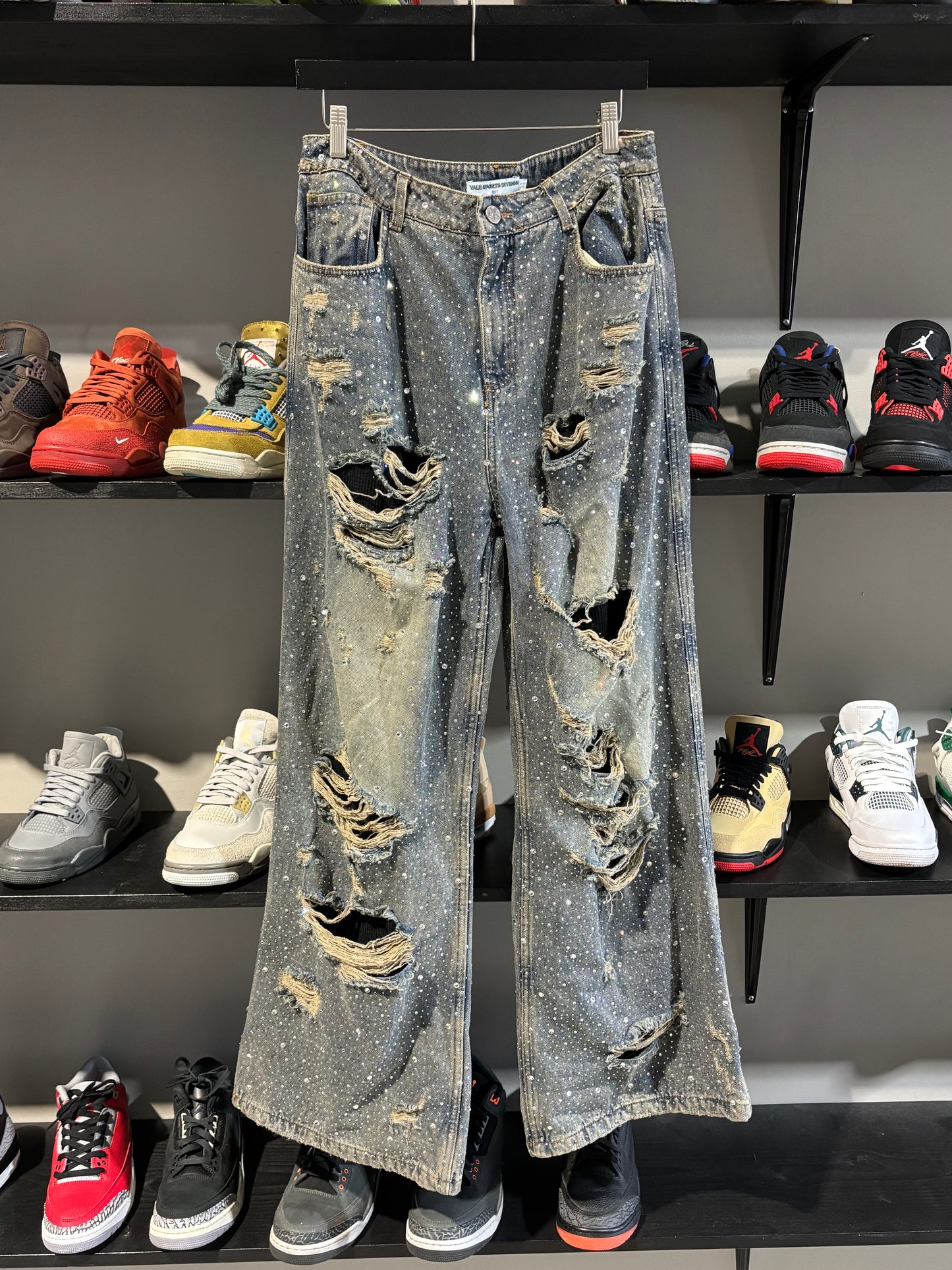 Vale Rhinestone Baggy Jeans