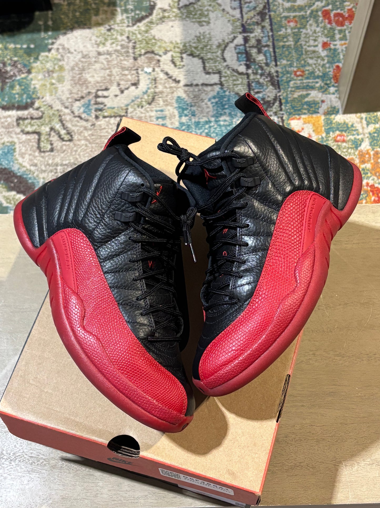 Jordan 12 Flu Game Used 9