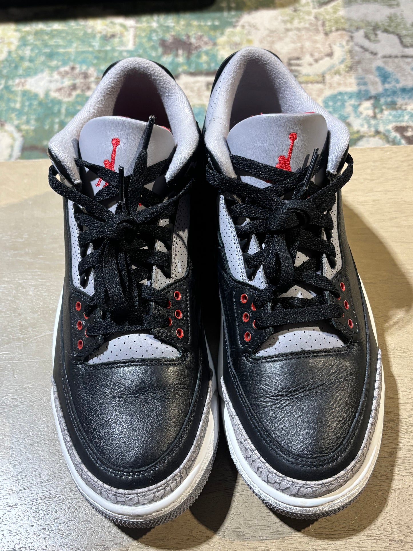 Jordan 3 black cement Used Sz 9.5