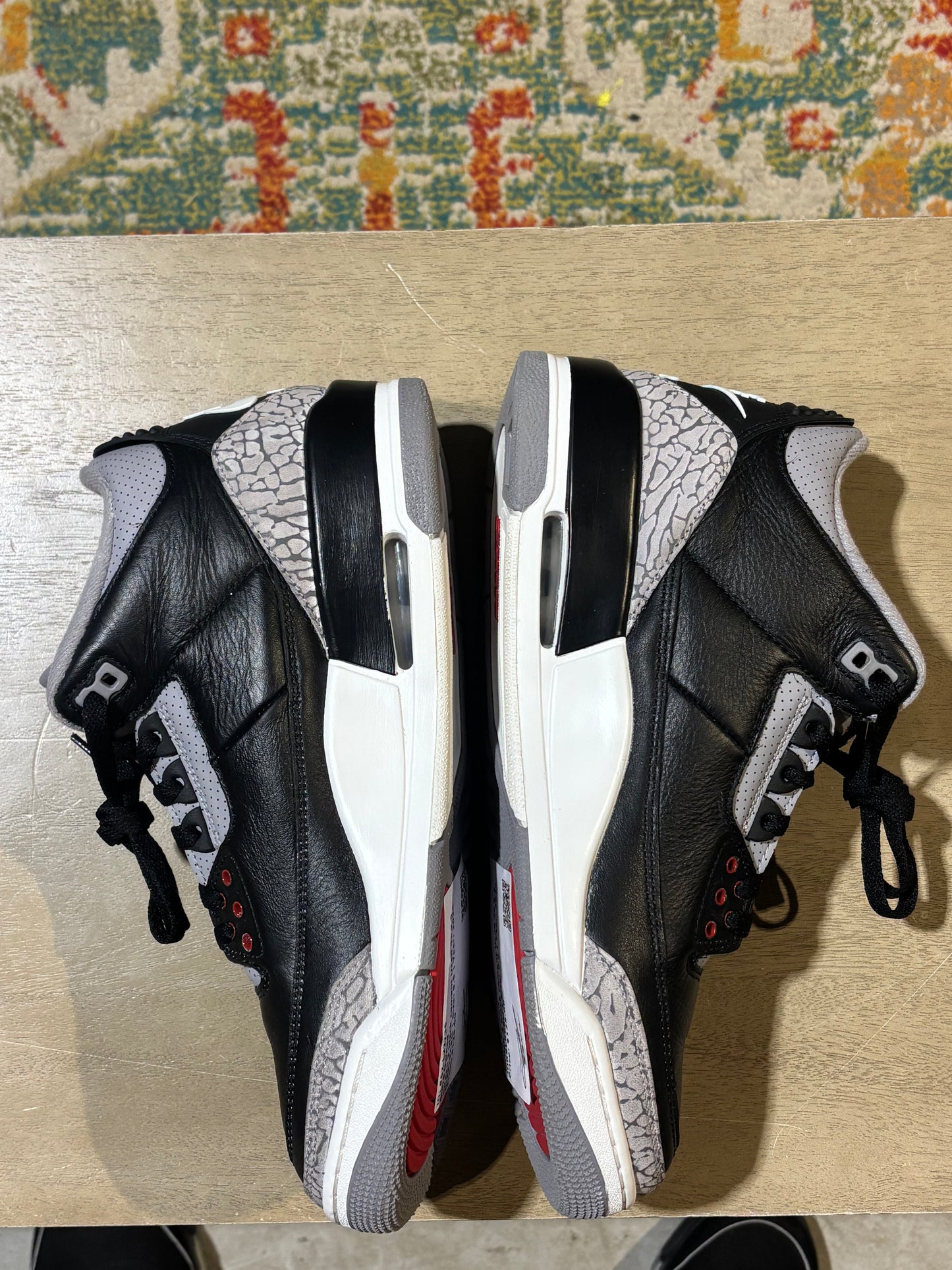 Jordan 3 black cement Used Sz 9.5