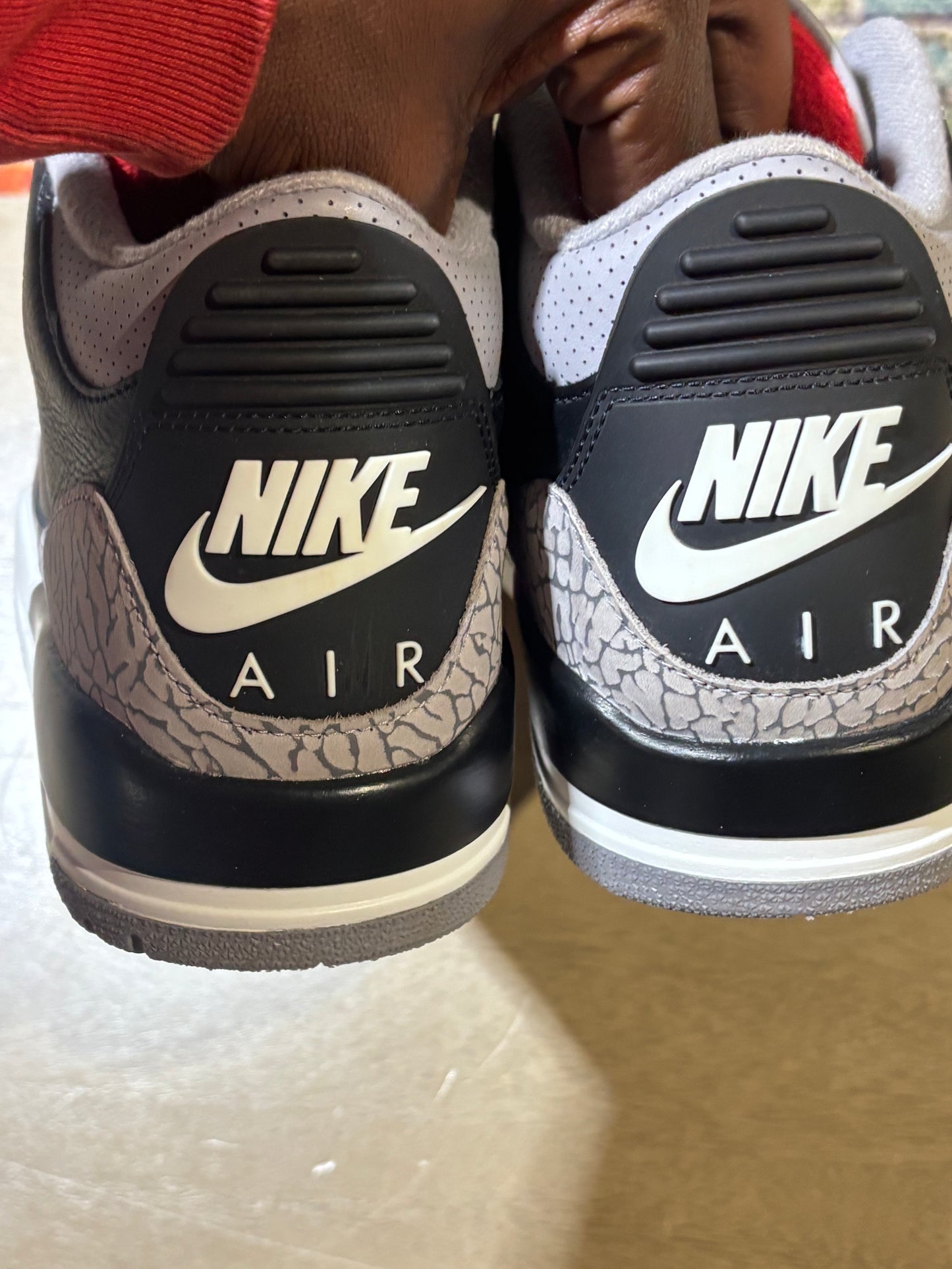 Jordan 3 black cement Used Sz 9.5