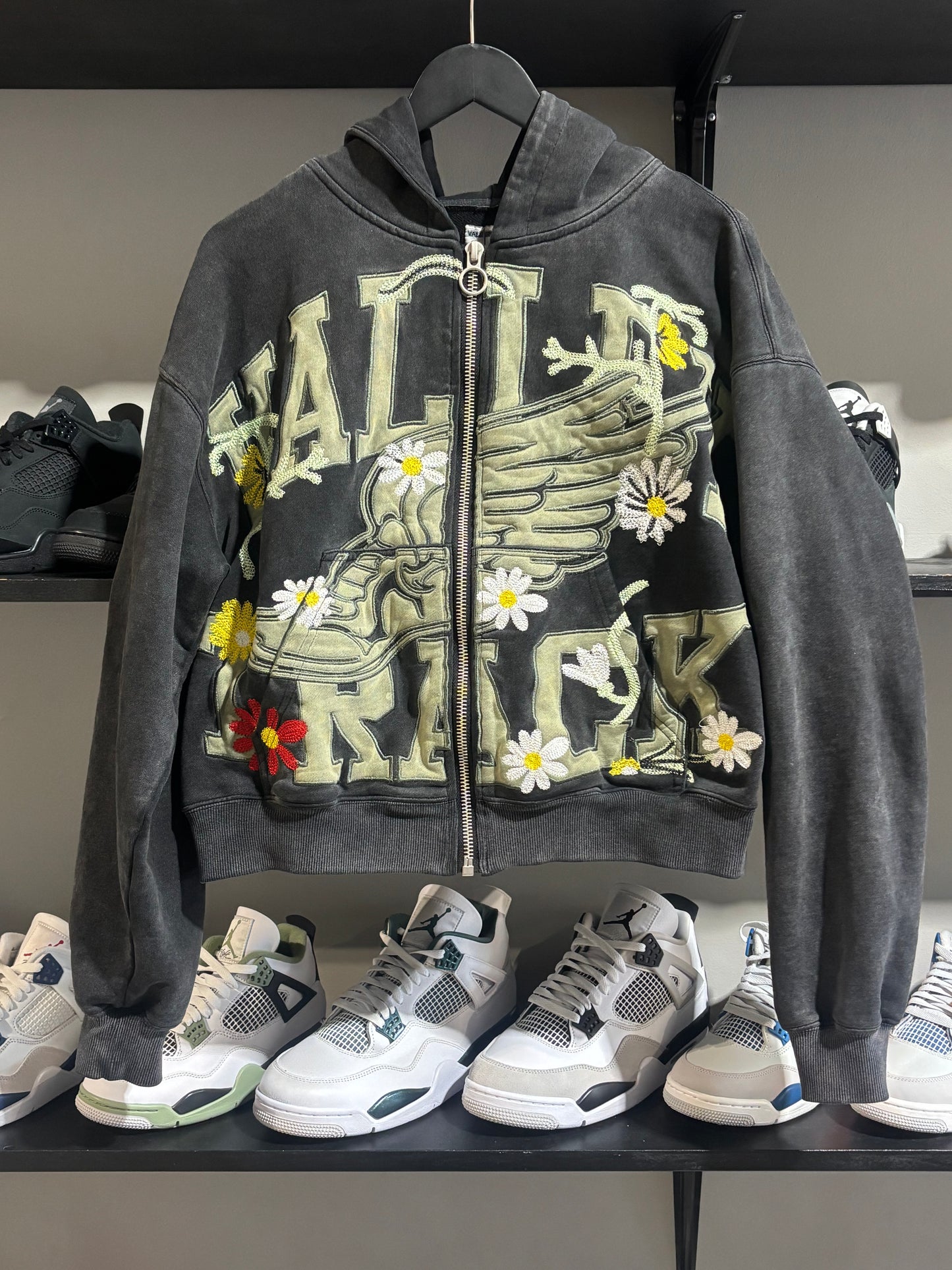 Vale Track Black/Green Zip Up Jacket