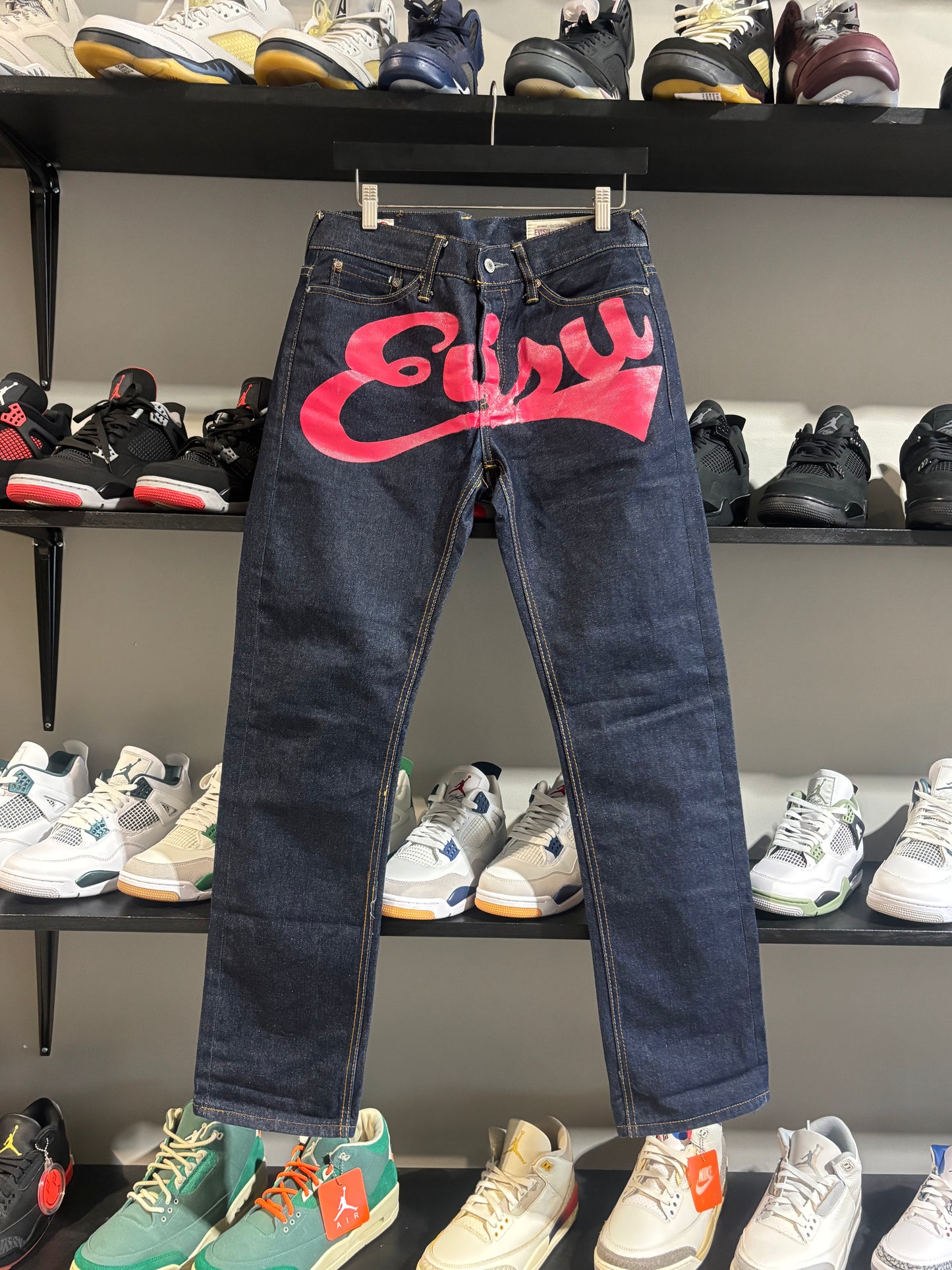 Evisu Indigo/Red Jeans Sz 29