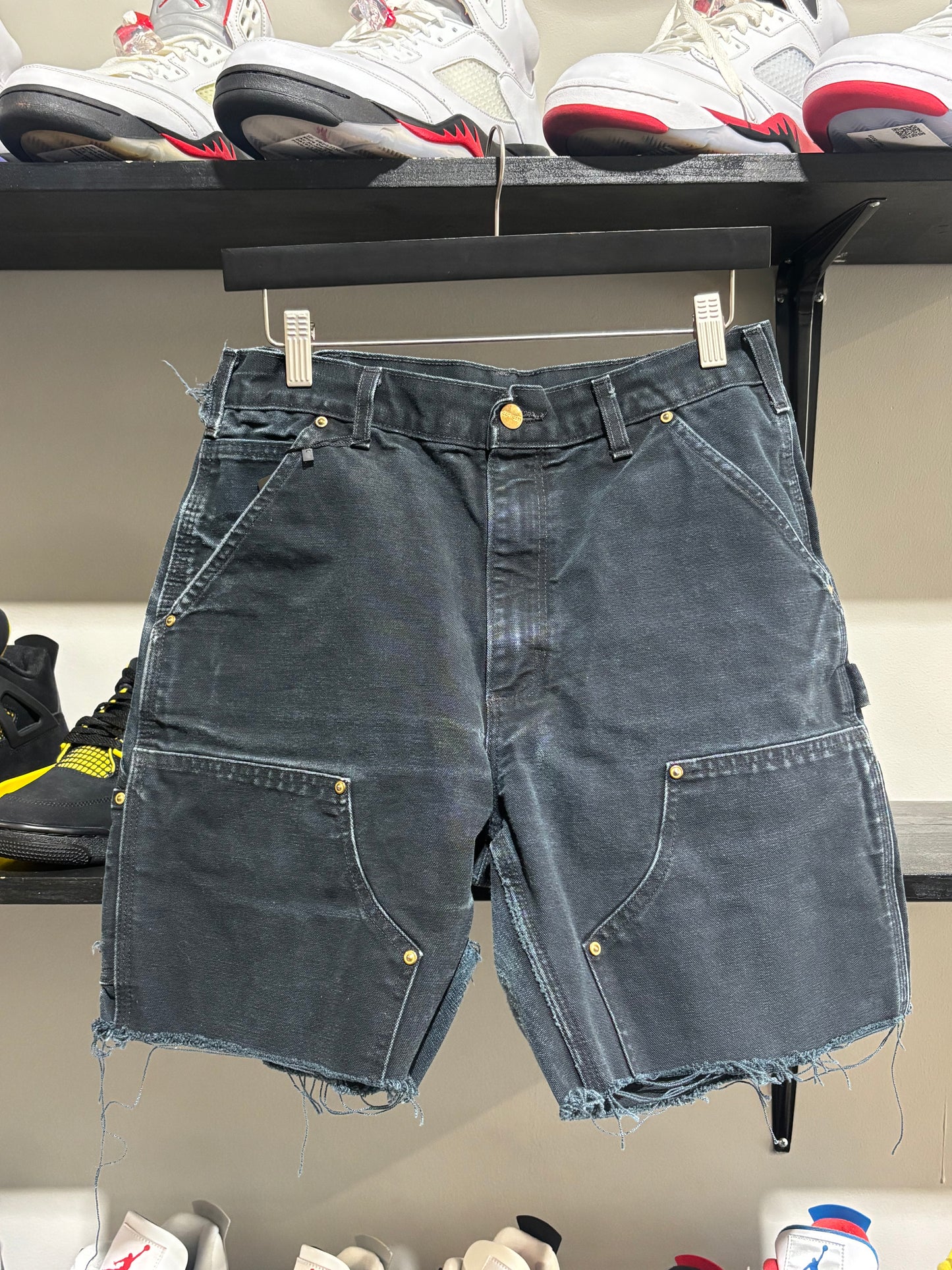 Vintage Carhartt Double Knee Black Shorts