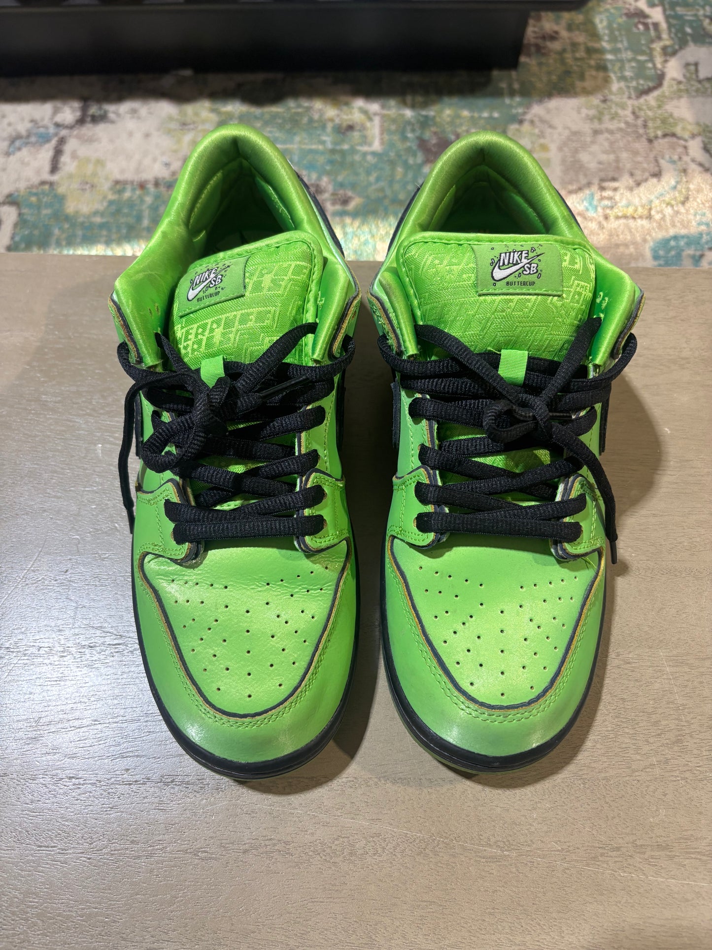 Nike SB Dunk PowerPuff Buttercup Used Sz 9.5 NB