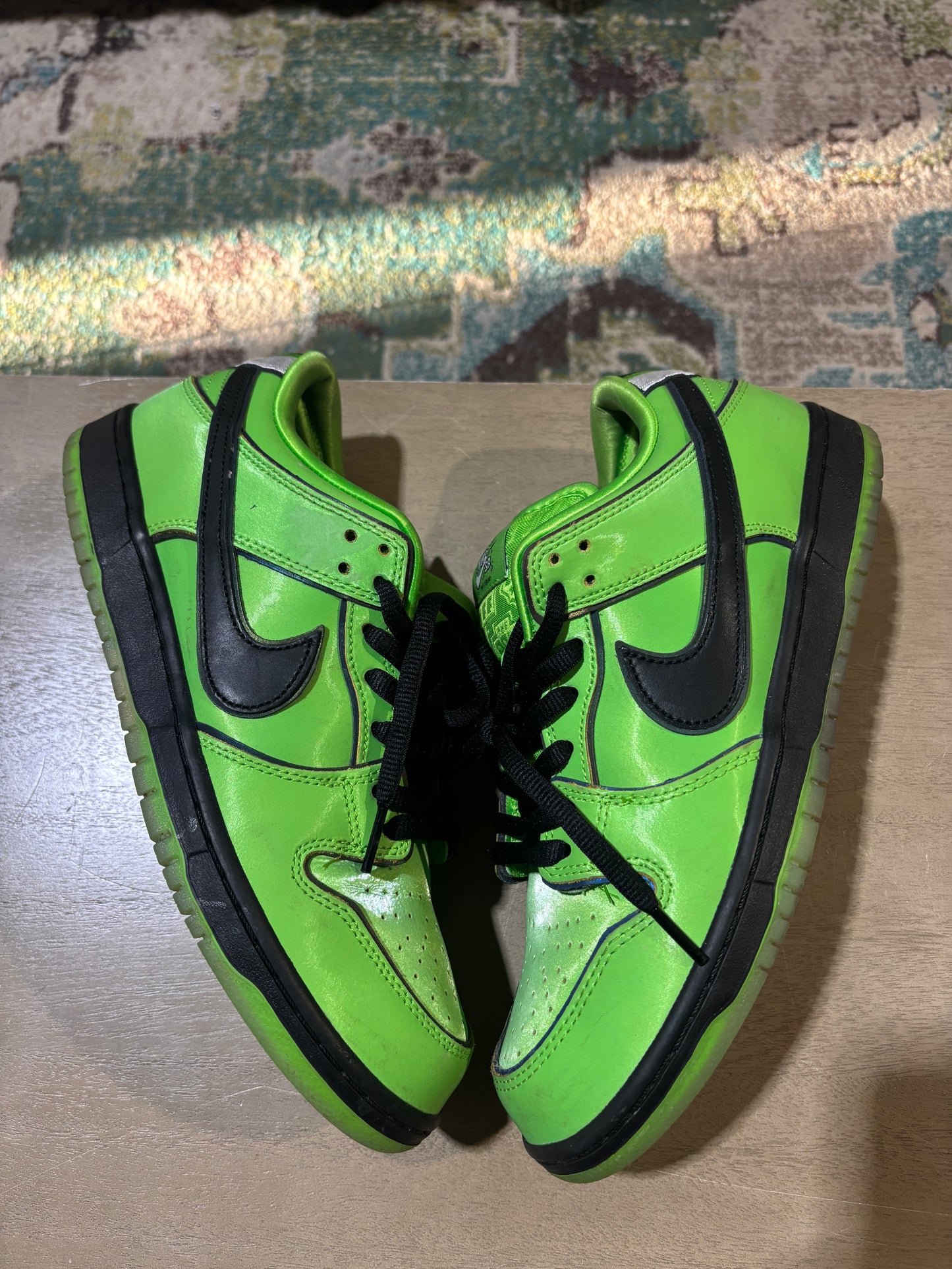 Nike SB Dunk PowerPuff Buttercup Used Sz 9.5 NB
