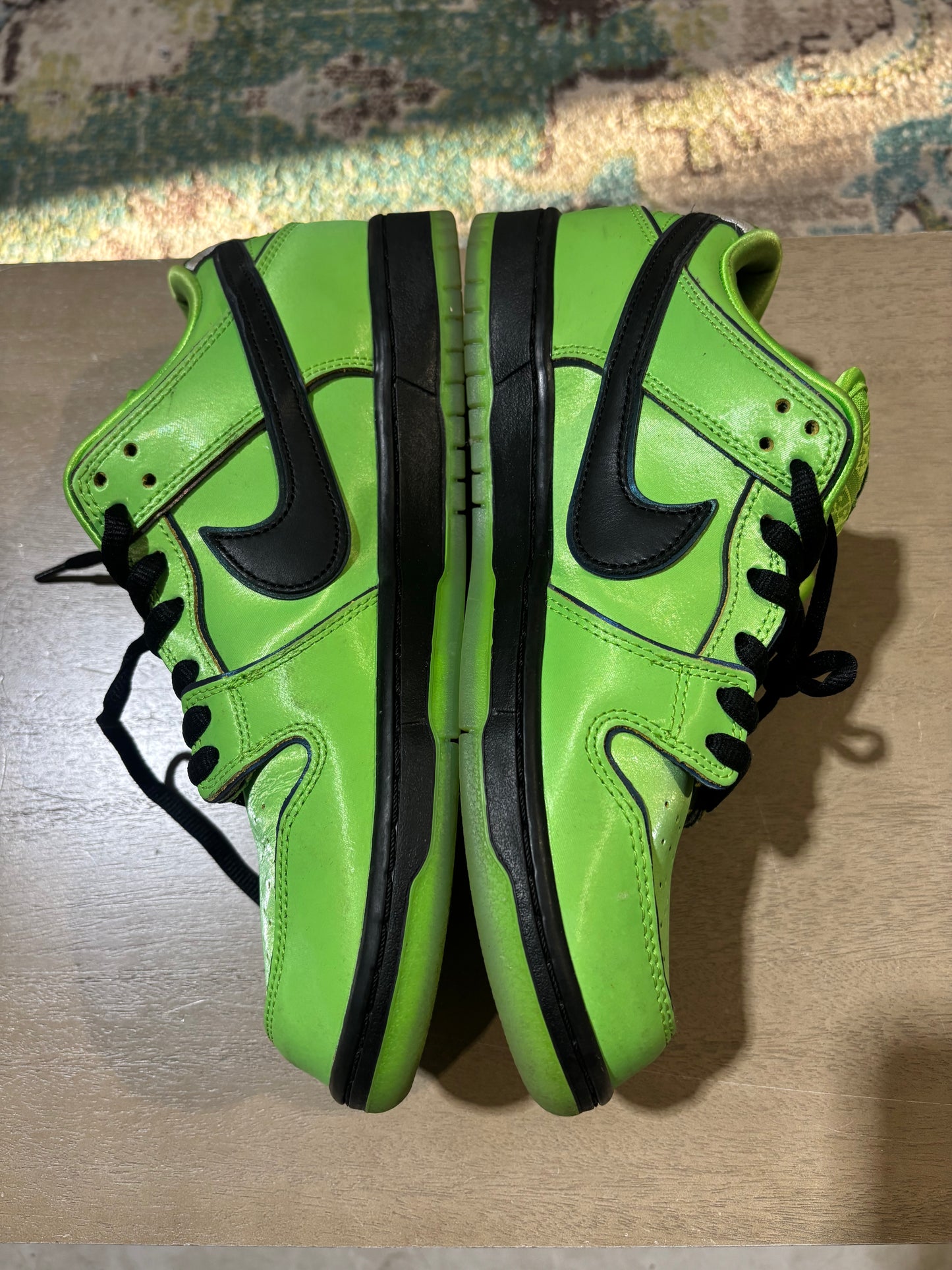 Nike SB Dunk PowerPuff Buttercup Used Sz 9.5 NB
