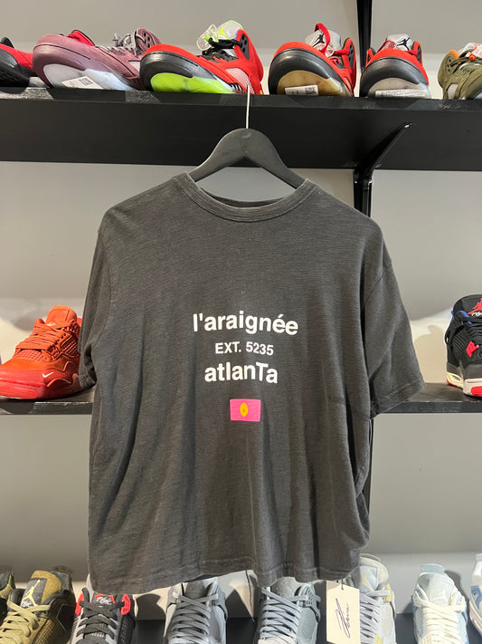 sp5der laraignee black tee