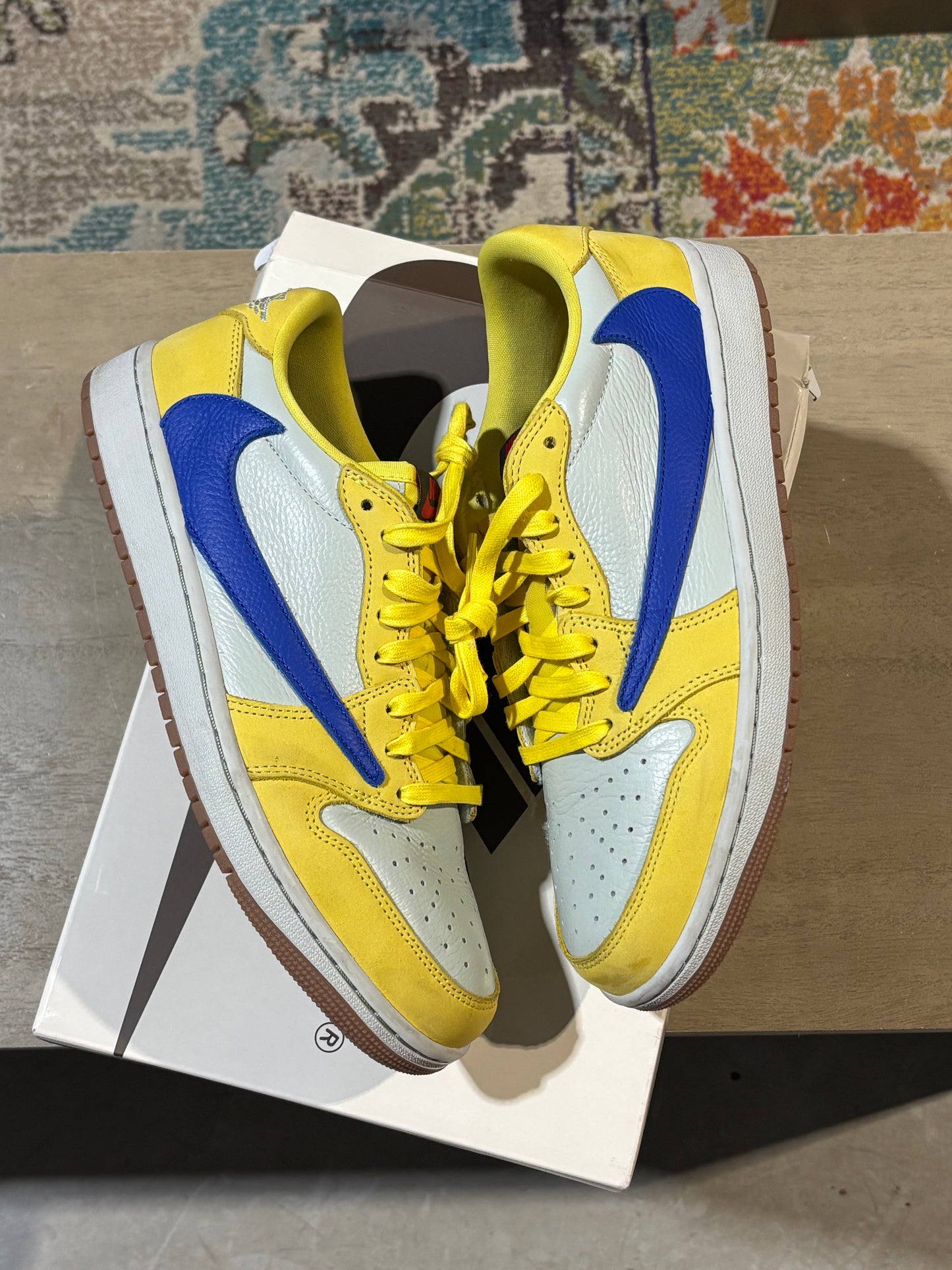 Jordan 1 Travis Canary Used Sz10.5W