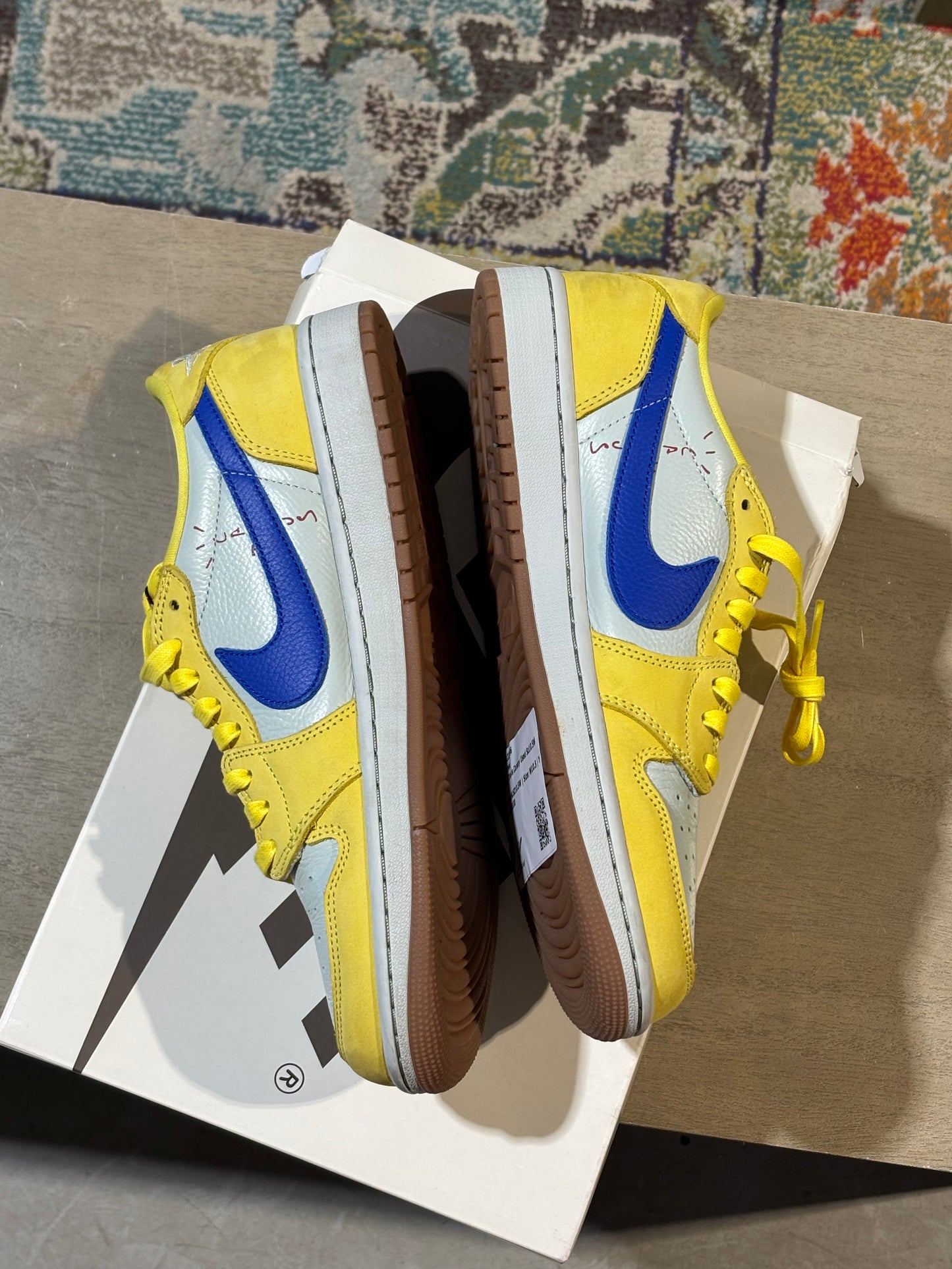 Jordan 1 Travis Canary Used Sz10.5W