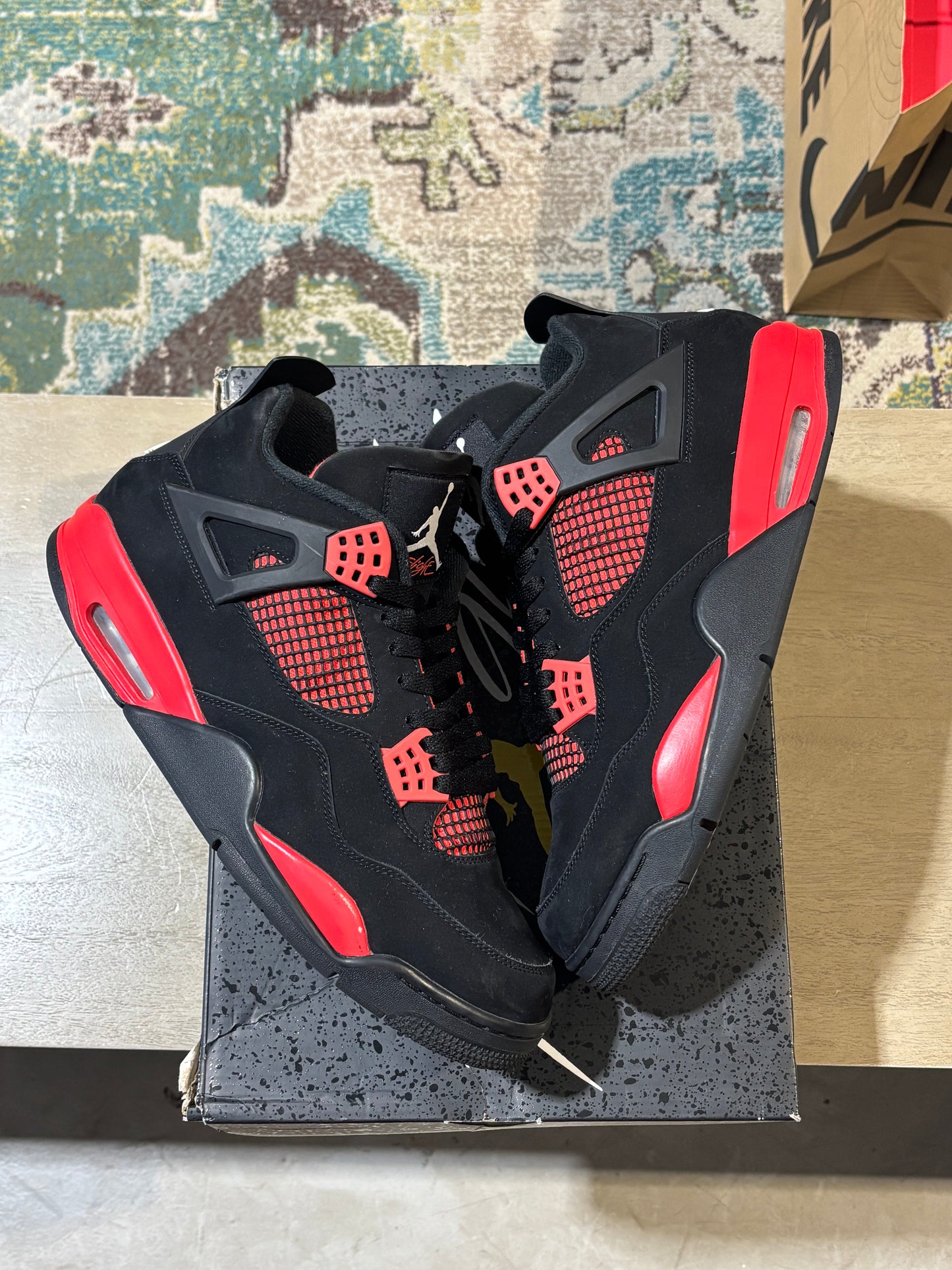 Jordan 4 Red Thunder Used Sz 13 NB