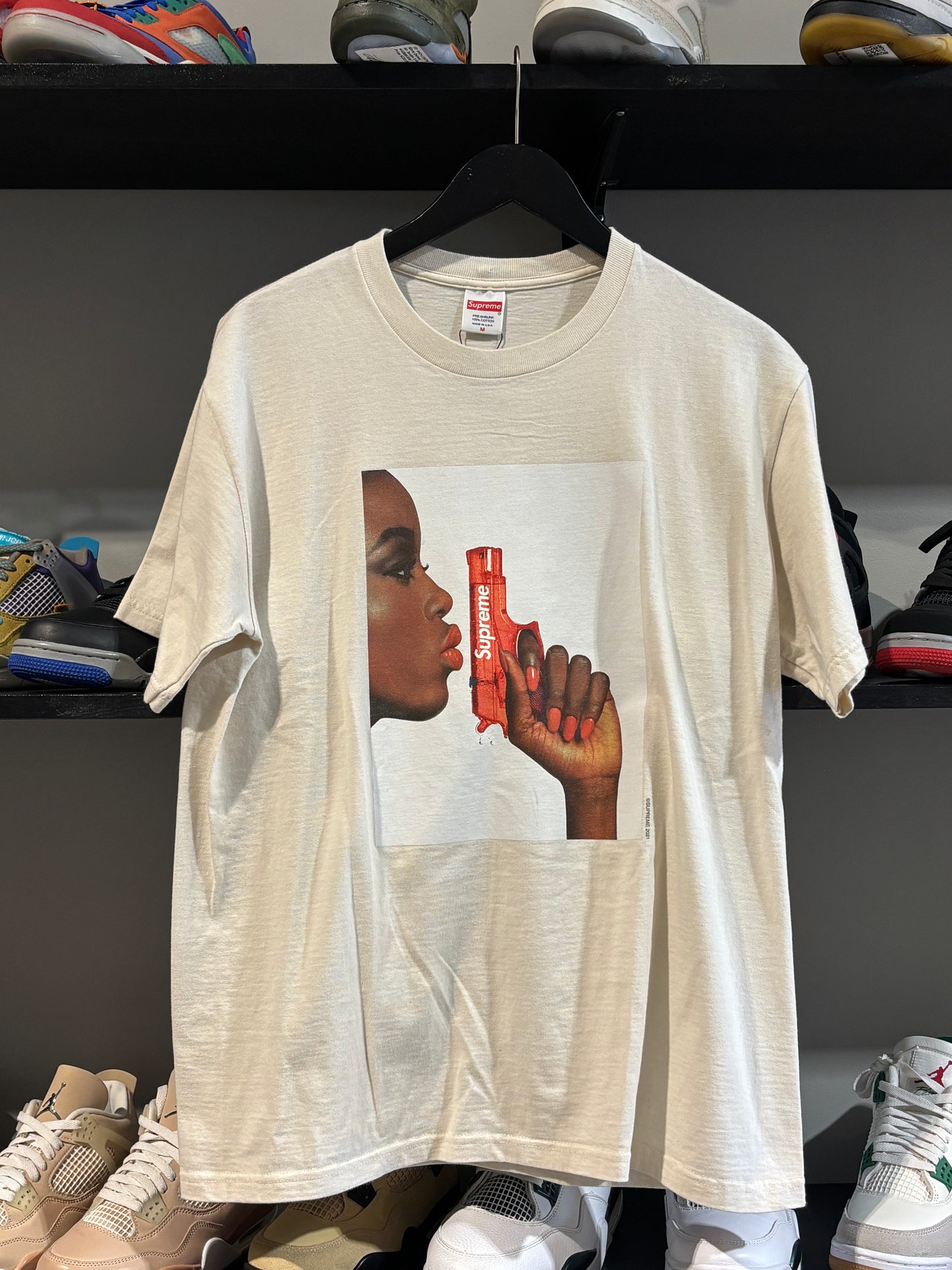 Supreme Cream Watergun Tee Sz M