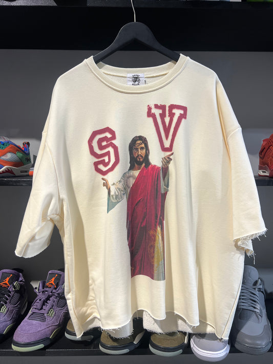 Saint Vanity Cream Red Crewneck