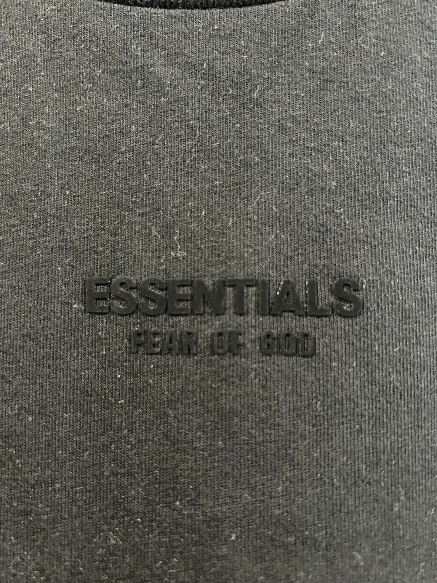 Essentials black small logo tee