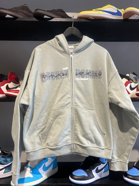Broken homme seafoam zip up