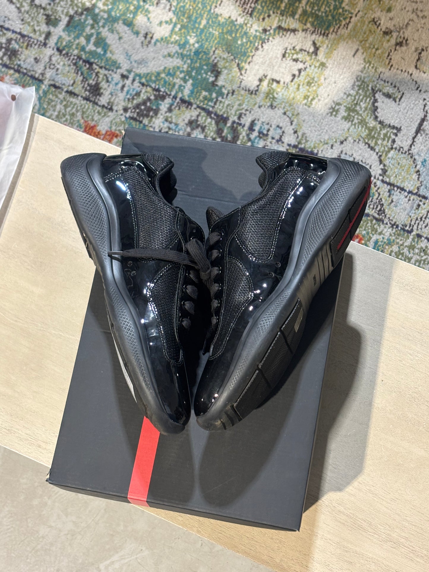 Alll Black Prada Cups Used sz 8.5