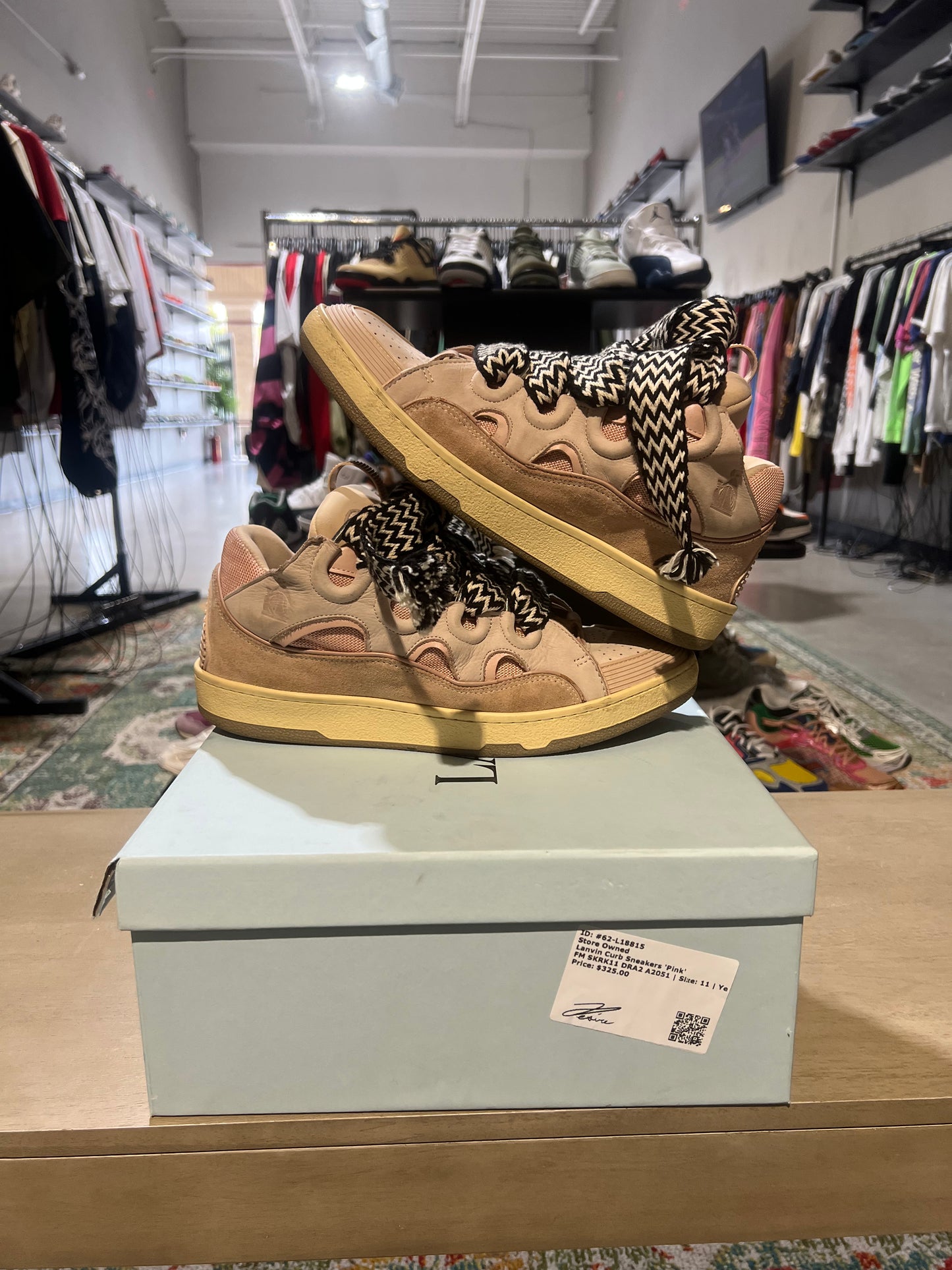 Lanvin Curb Sneakers Pink Used