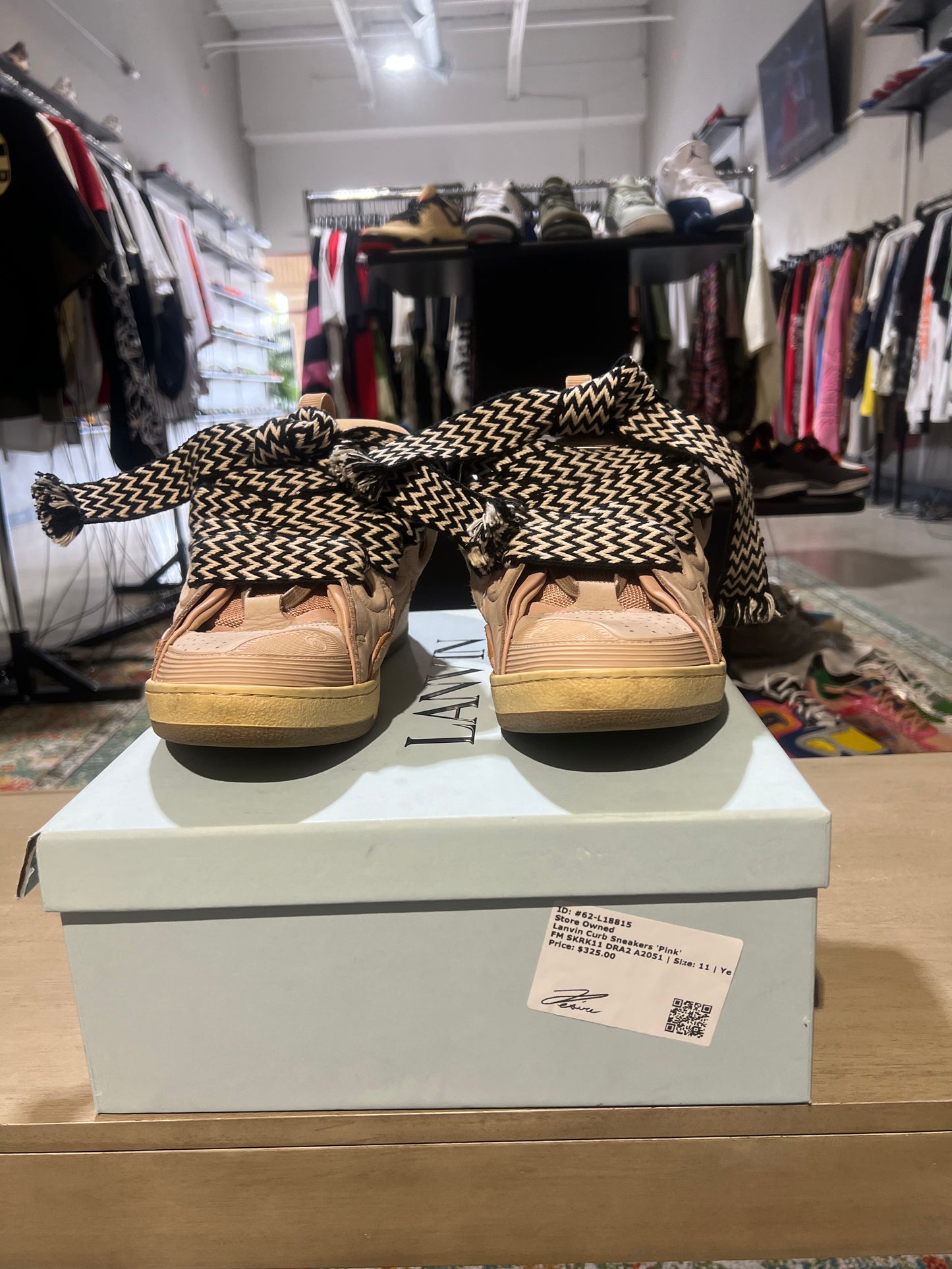 Lanvin Curb Sneakers Pink Used